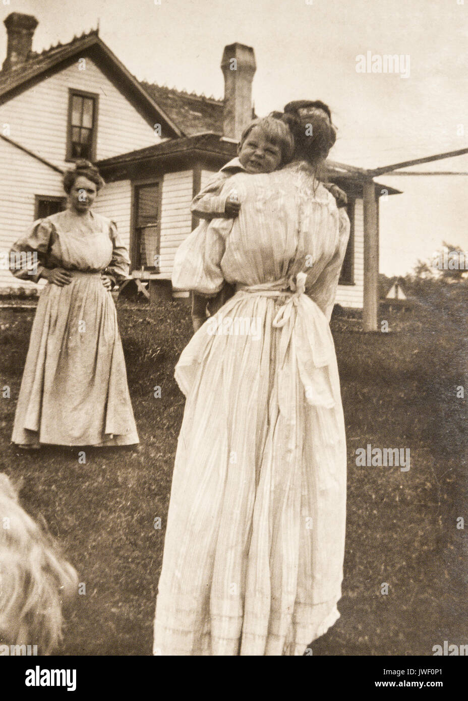 Women in Minnesota USA 1907-1908 having fun Stock Photo
