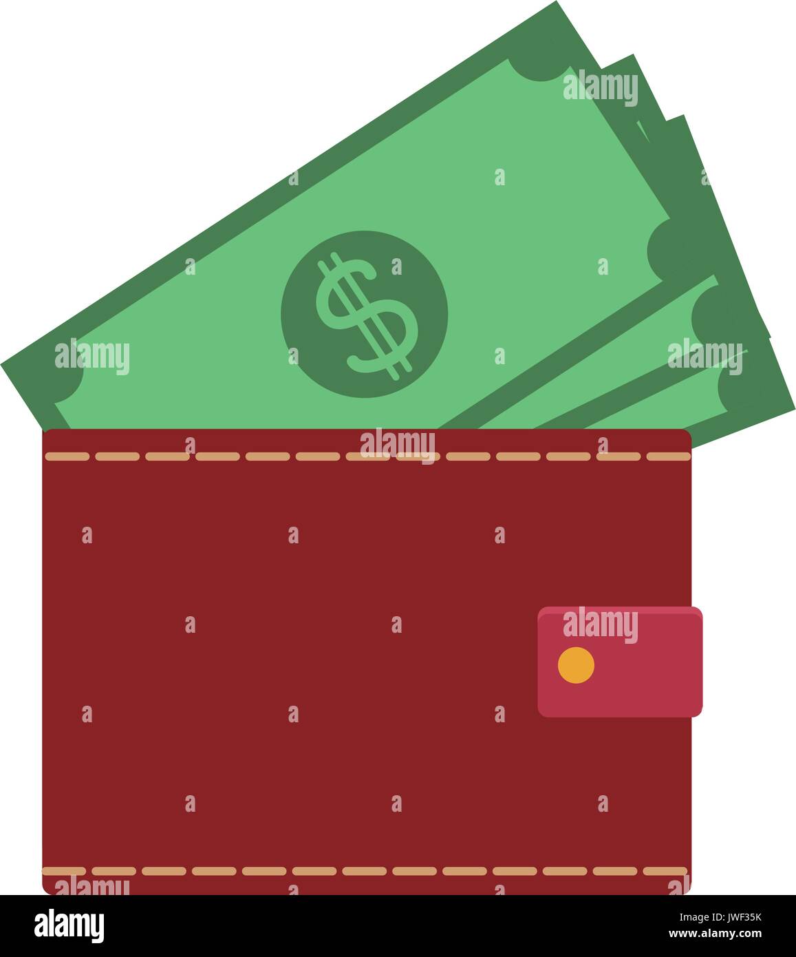 wallet money banknote pay bank concept Stock Vector Image & Art - Alamy