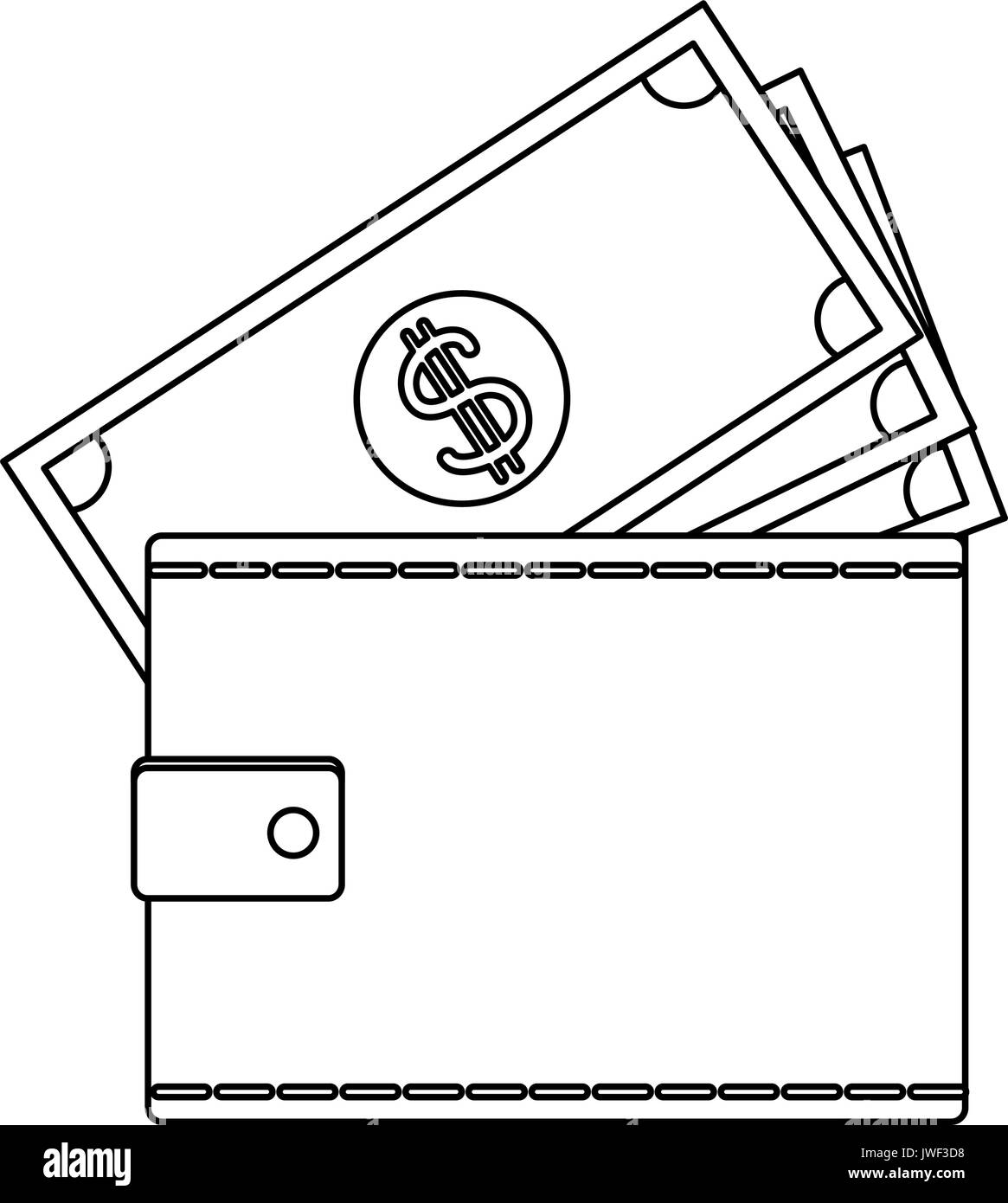 wallet money banknote pay bank concept Stock Vector Image & Art - Alamy