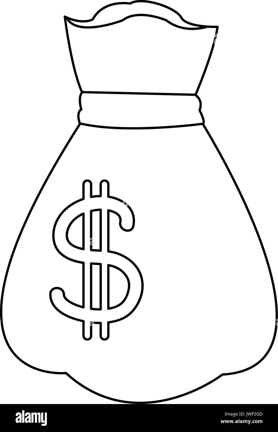 bag money dollar bank financial concept Stock Vector Image & Art Alamy