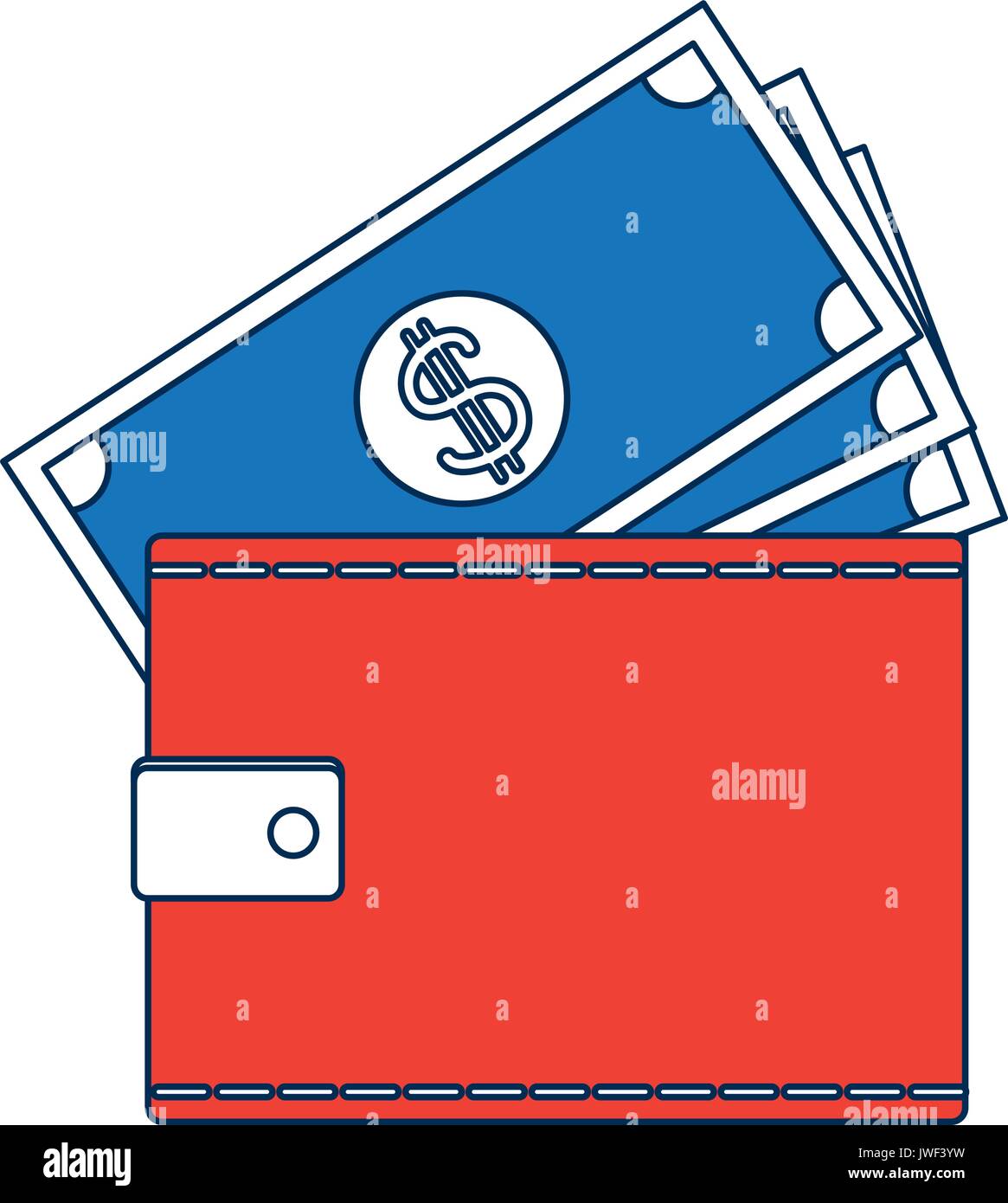 wallet money banknote pay bank concept Stock Vector Image & Art - Alamy