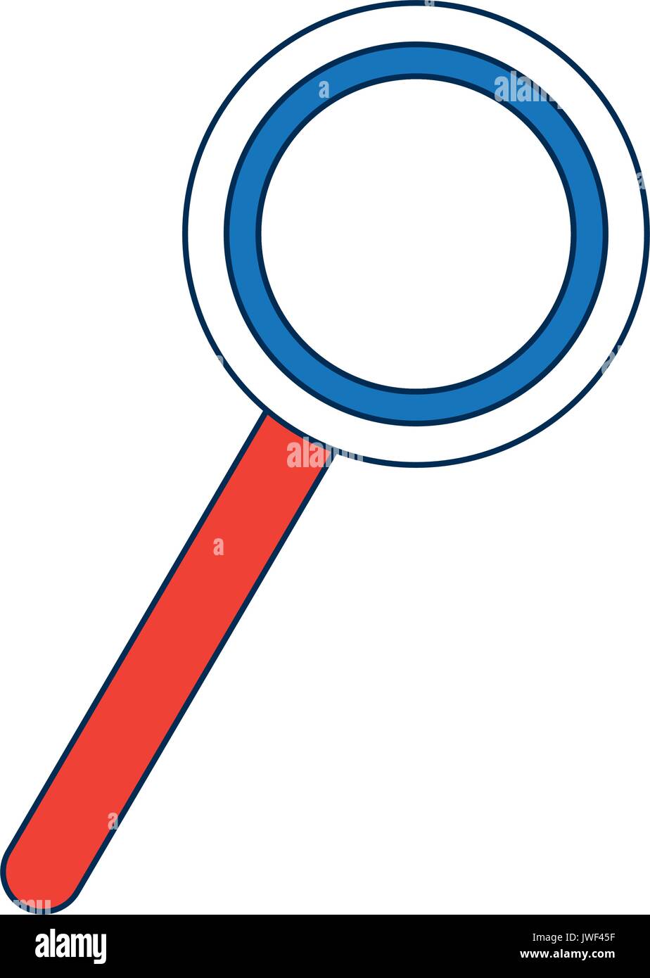 magnifier glass business handle icon Stock Vector Image & Art - Alamy