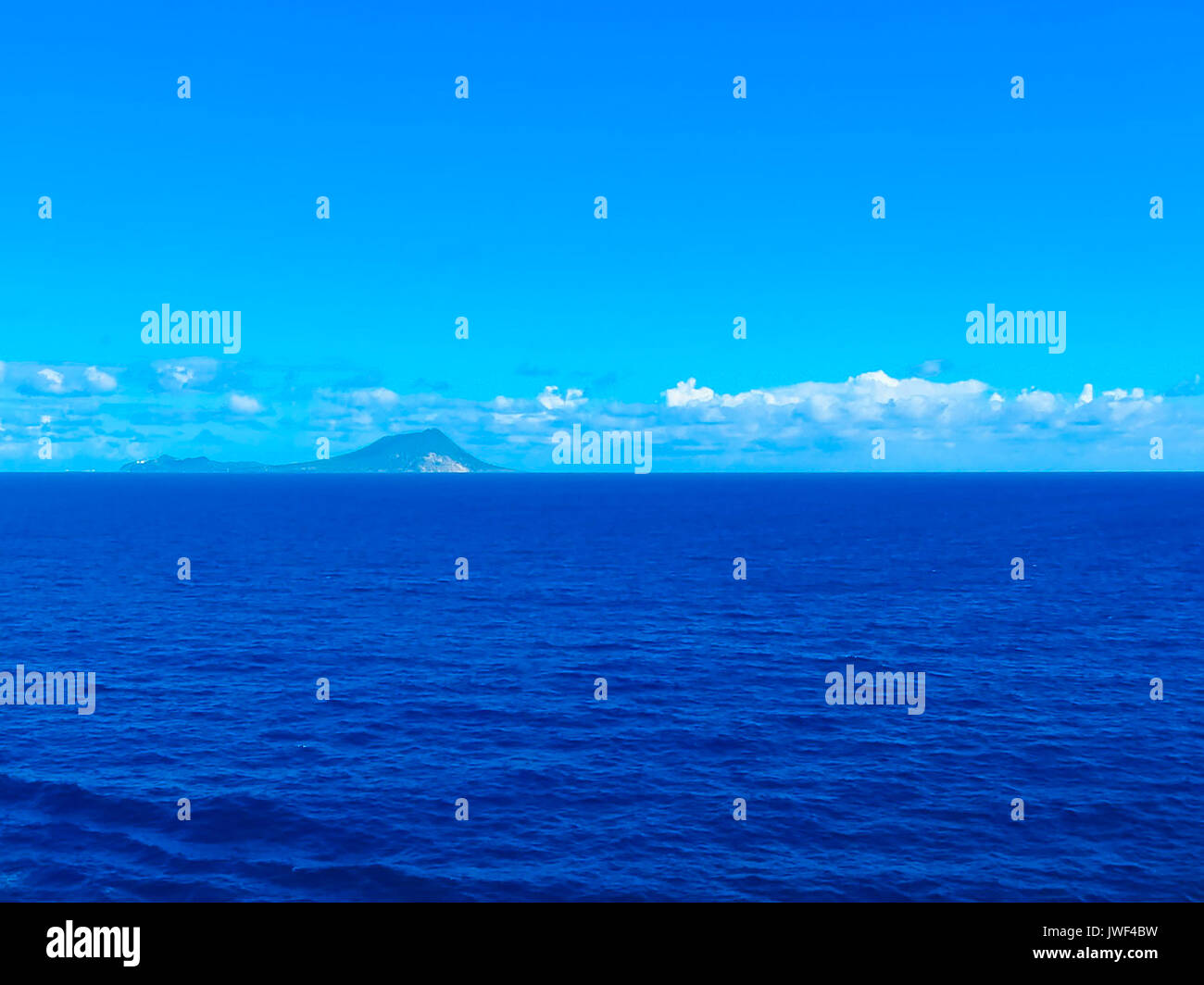 The small tropical island in the caribbean sea Stock Photo - Alamy