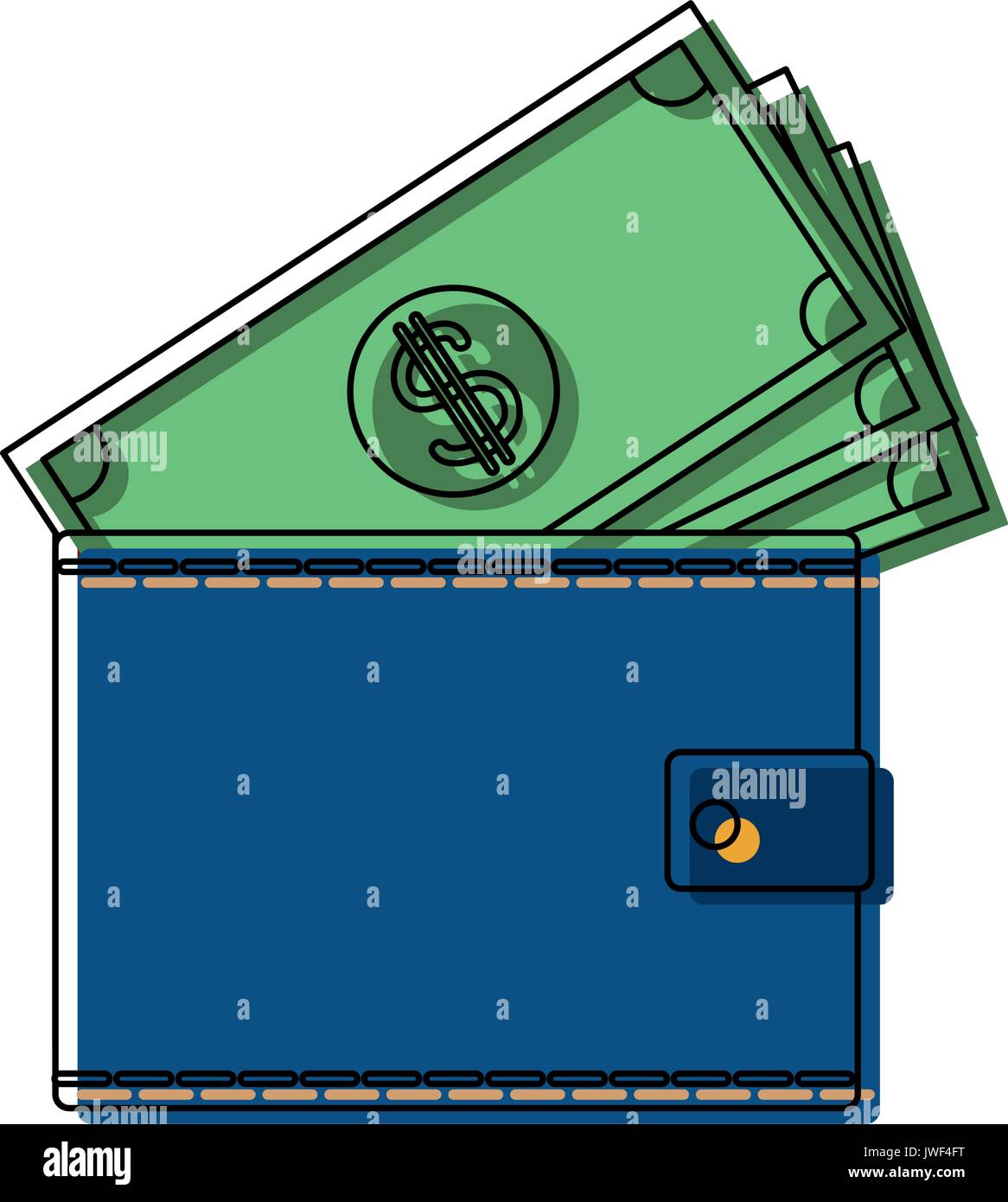 wallet money banknote pay bank concept Stock Vector Image & Art - Alamy