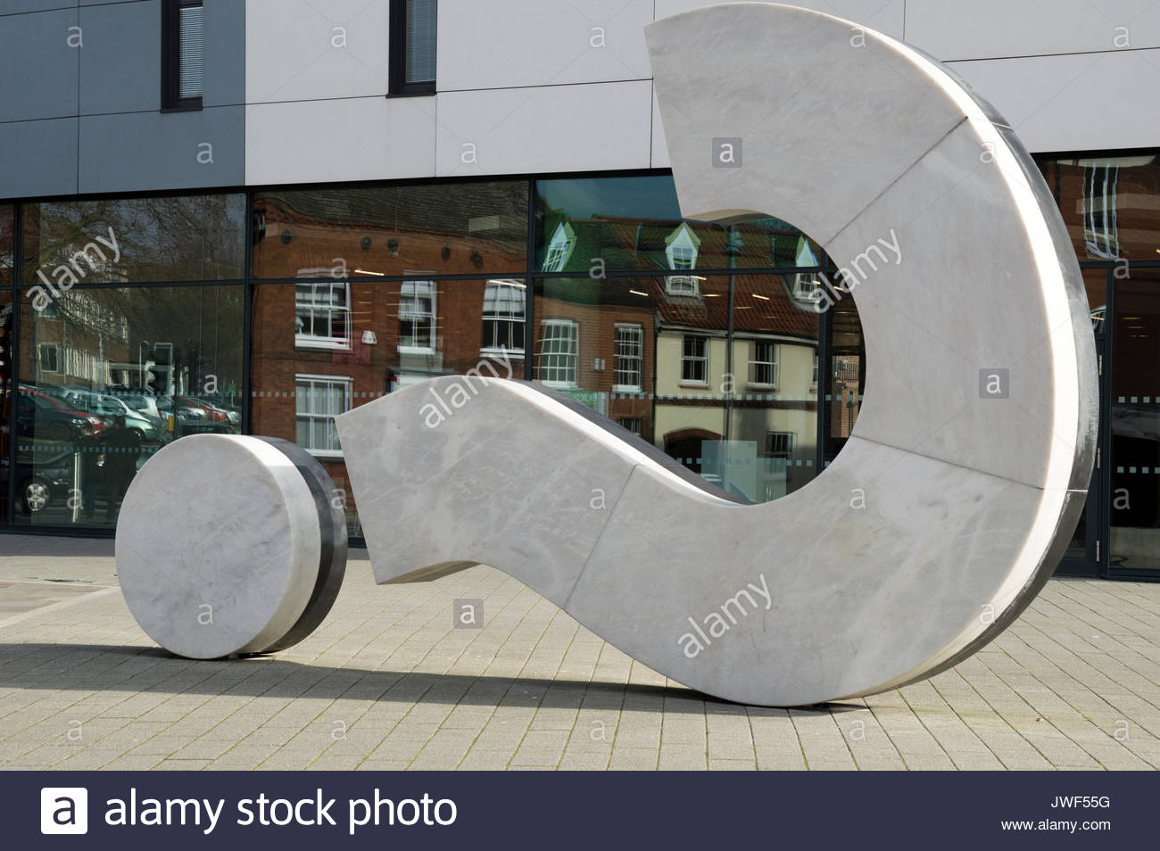 The Question Mark Sculpture By Ben Langlands And Nikki Bell Stock