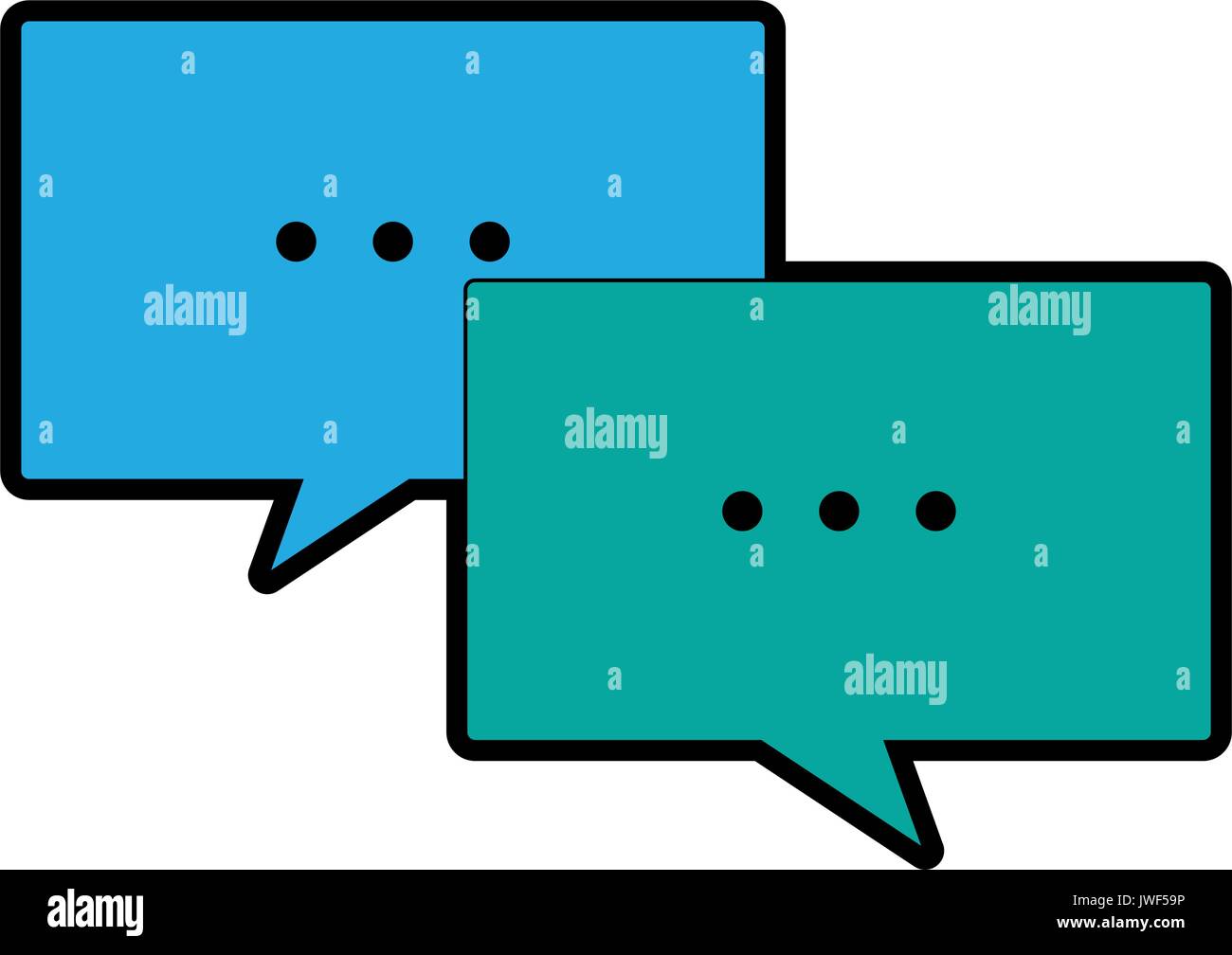 speech bubbles message chat communication talk vector illustration ...
