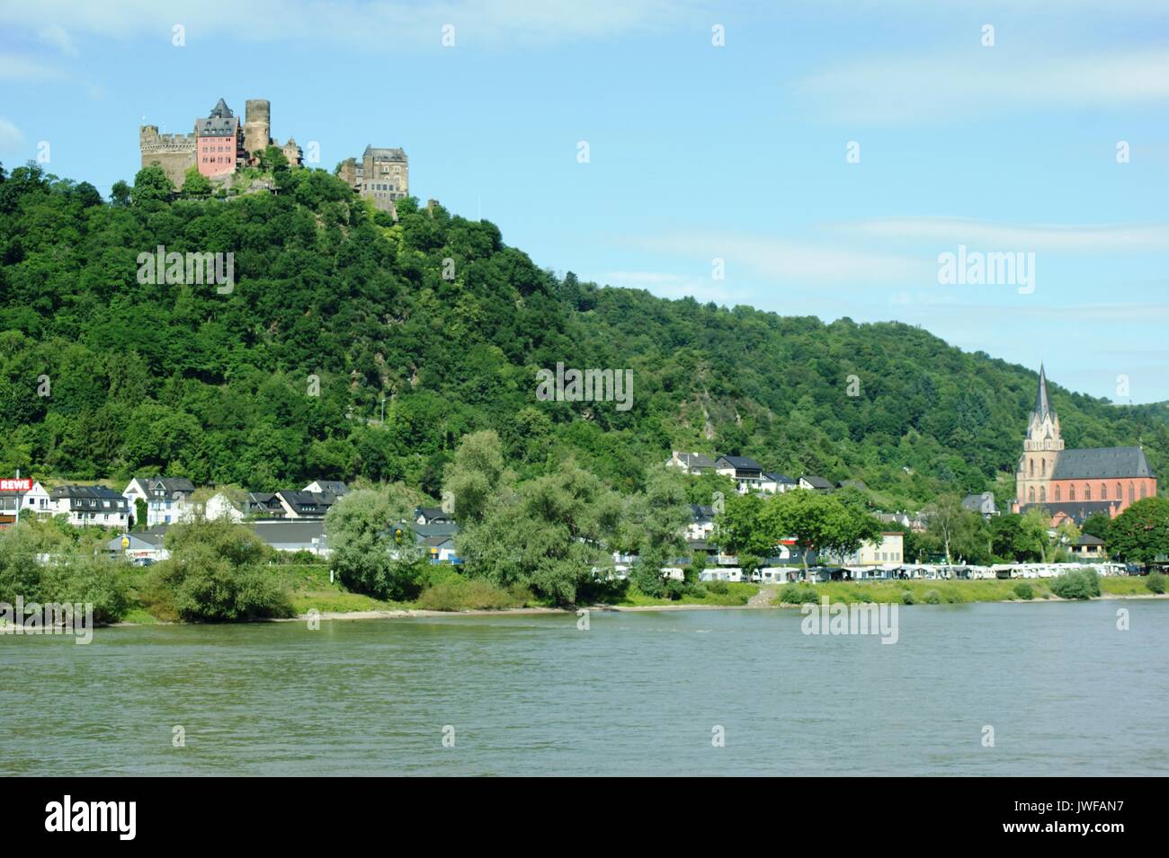 Schonberg Castle, Rhineland Germany Stock Photo