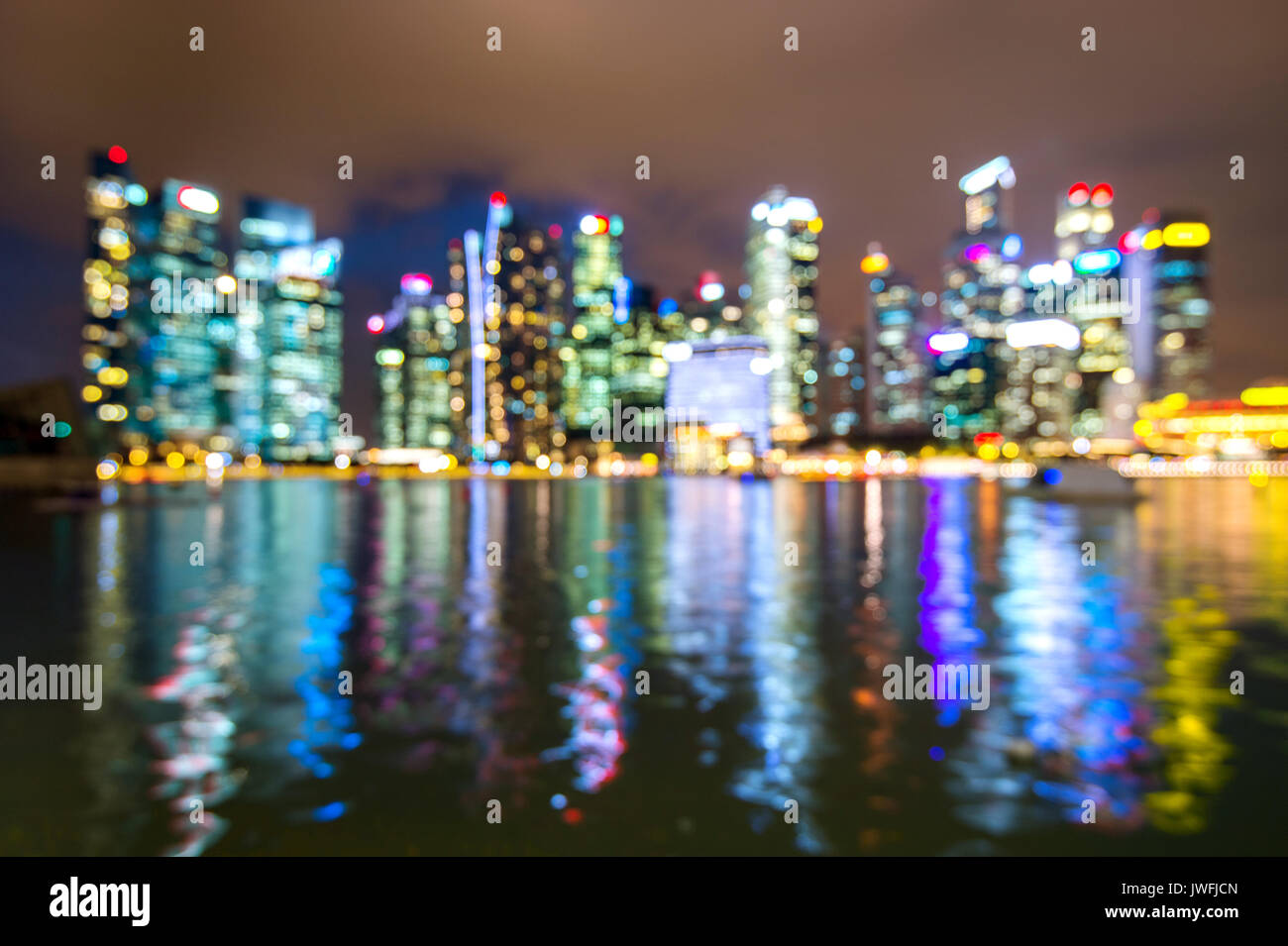 Abstract blurred lights city background. Bokeh background Stock Photo ...