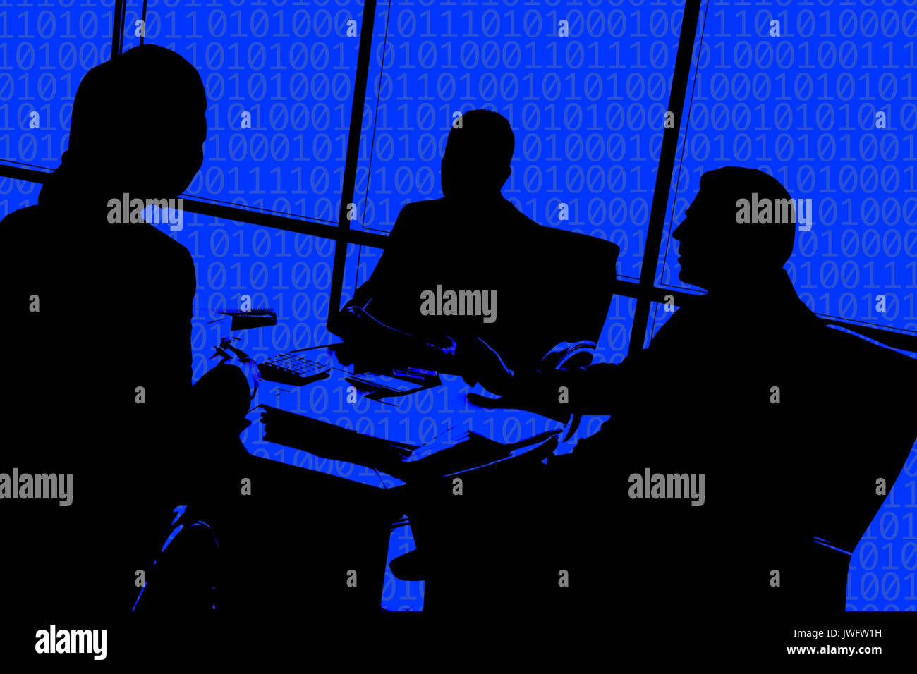 Team meeting and blue hi-res stock photography and images - Alamy