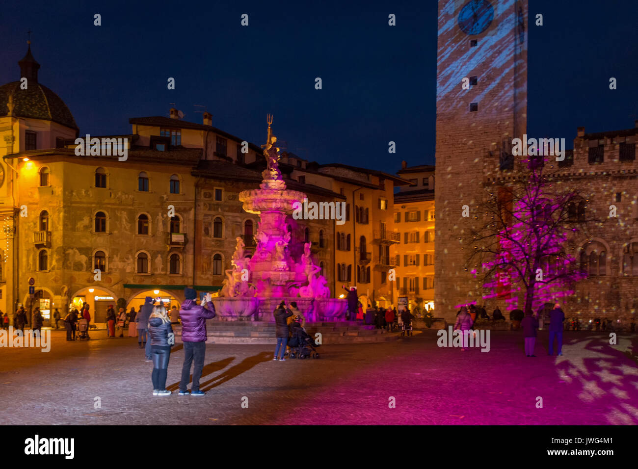Christmas in Trento, a charming old town with the Christmas lights
