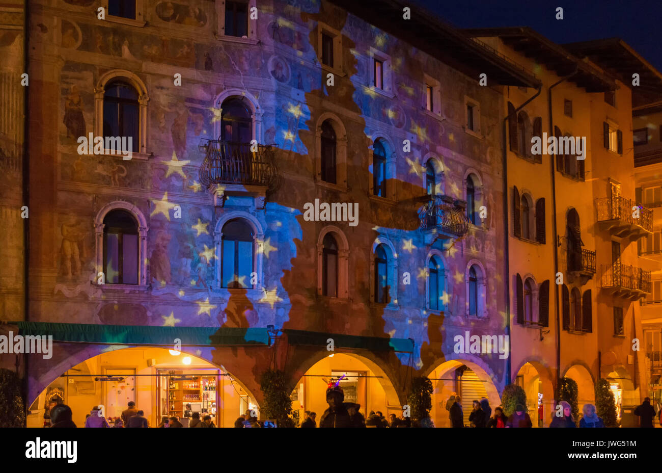 Christmas in Trento, a charming old town with the Christmas lights
