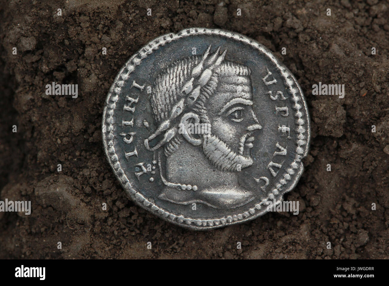 roman denarius, silver currency Stock Photo Alamy