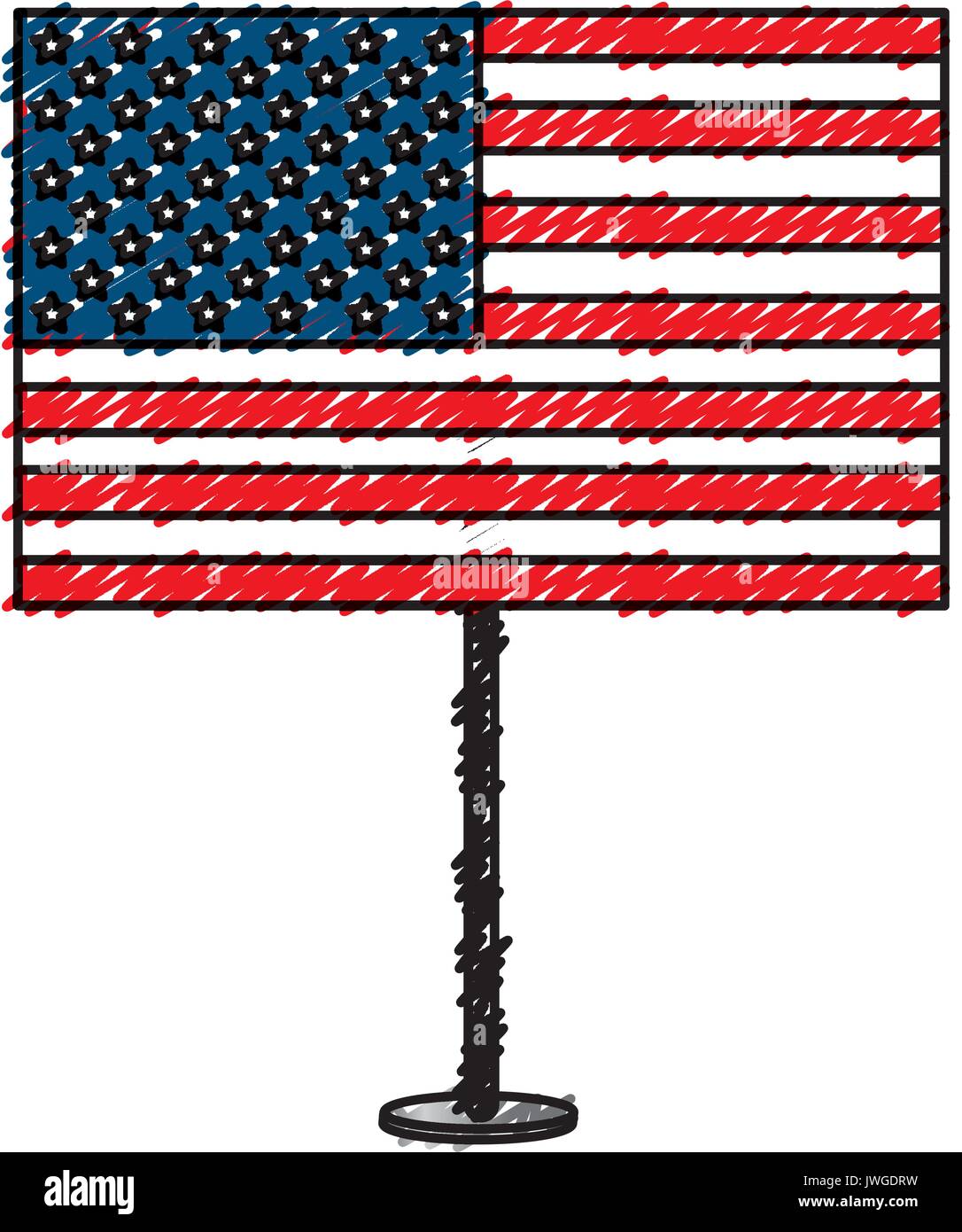 united states of america flag vector illustration design Stock Vector ...