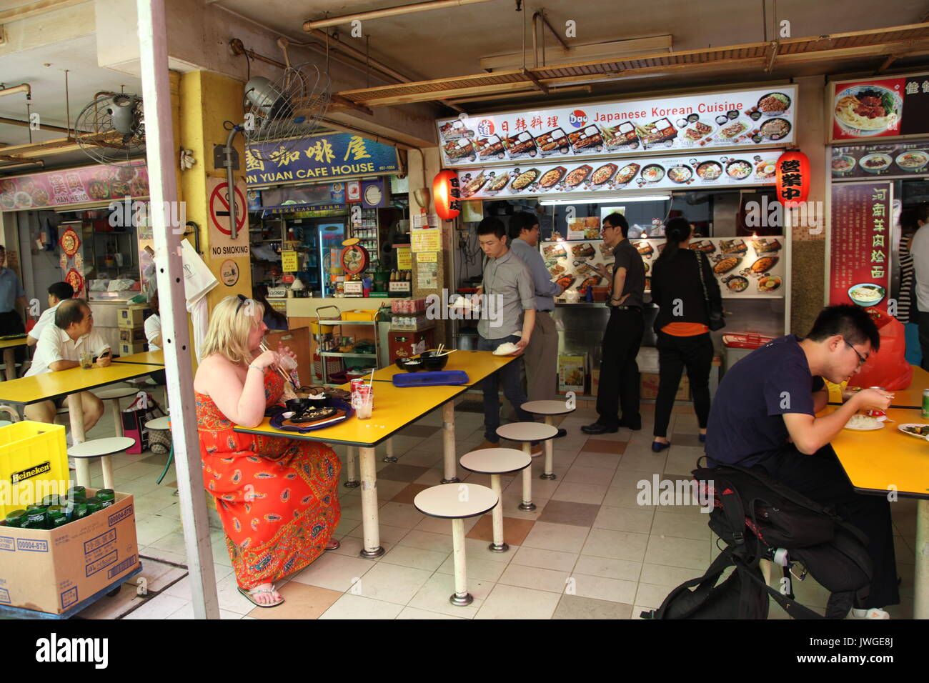 hawker centre, Singapore, Chinatown Food Centre, Southeast Asian