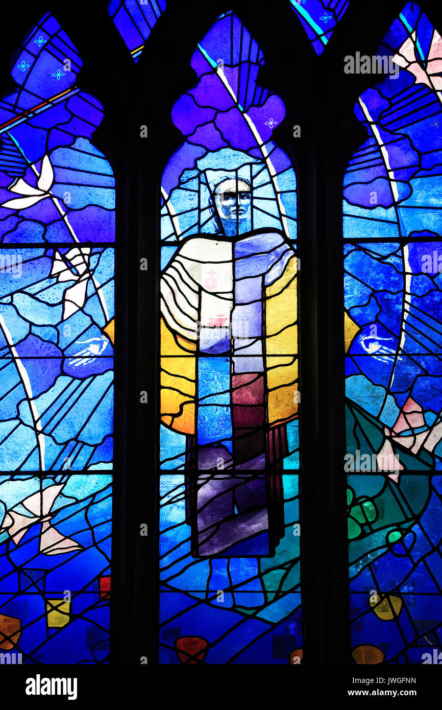 The Ascension by Surinder Warboys, stained glass window, Church of
