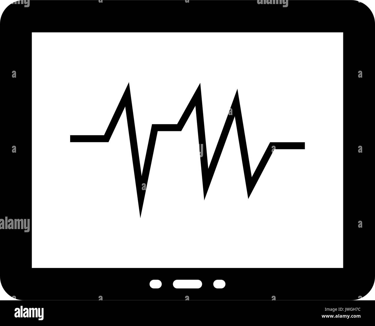 Ecg display Black and White Stock Photos & Images - Alamy