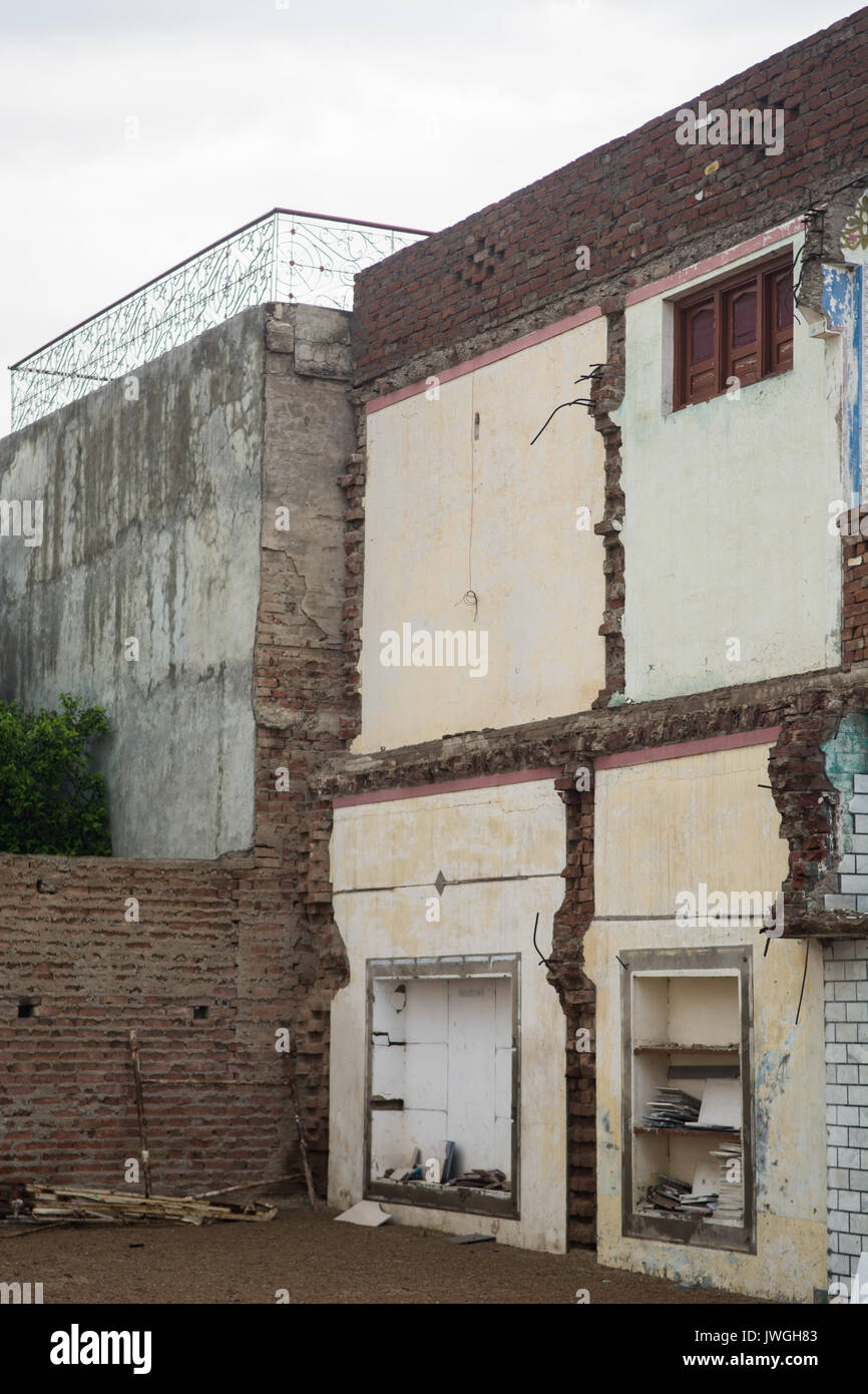 Derelict building Kharian Pakistan Stock Photo