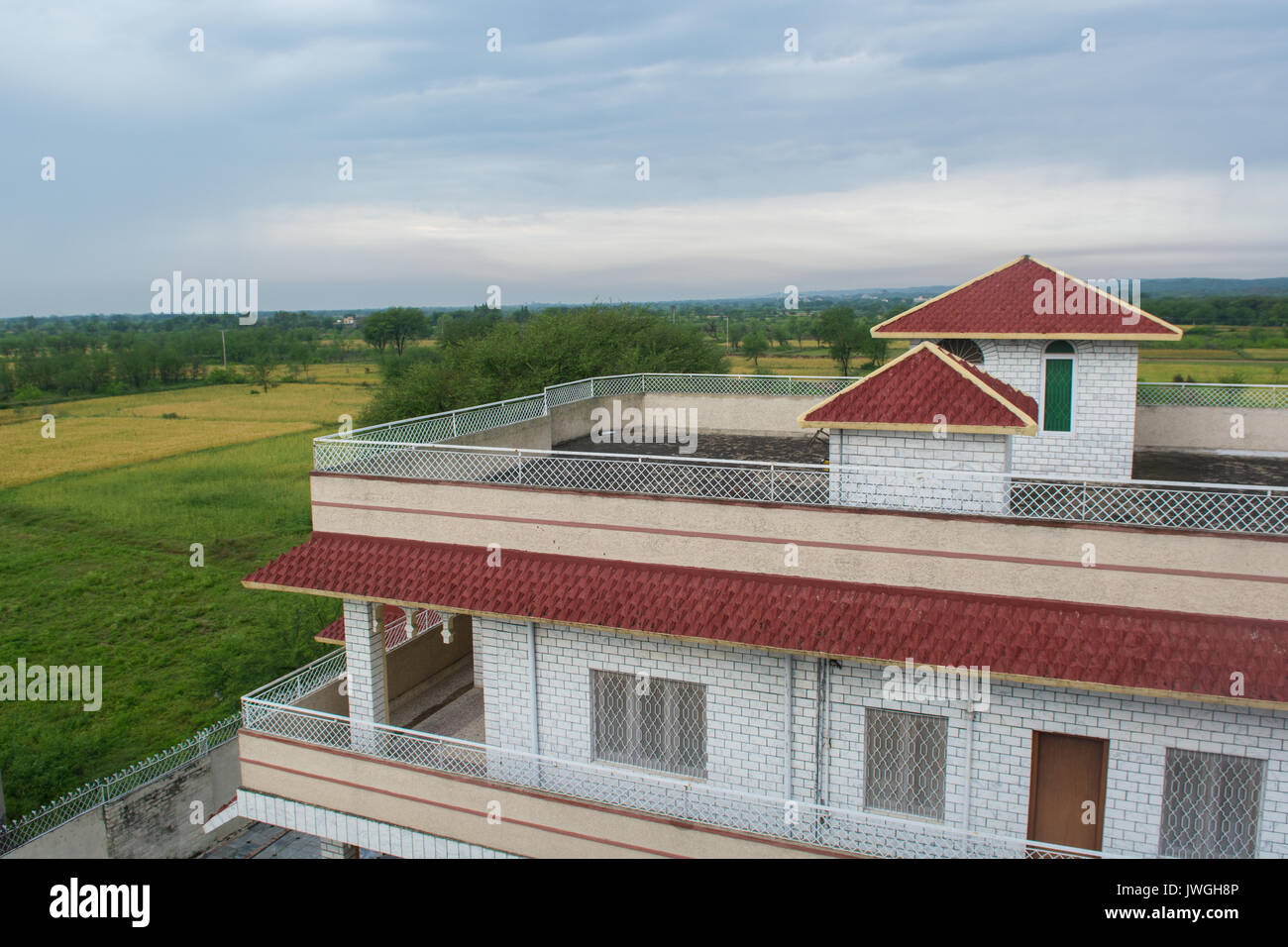 House exteriors Kharian village Pakistan Stock Photo