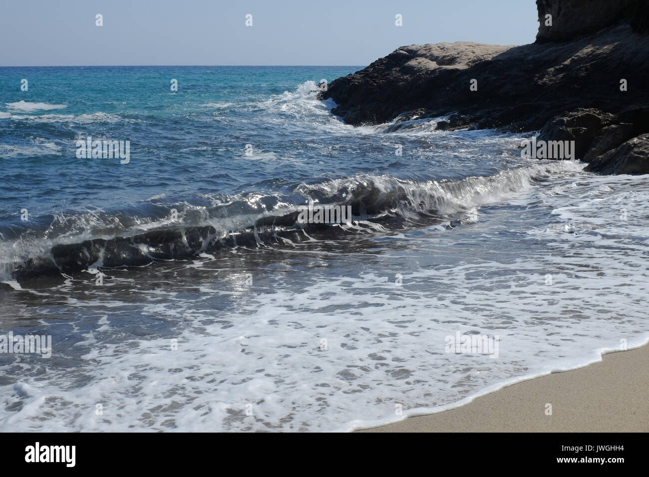Waves On The Beach Stock Photo