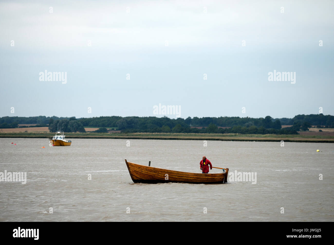 Wooden boat, river Deben, Felixstowe Ferry, Suffolk, UK Stock Photo Alamy