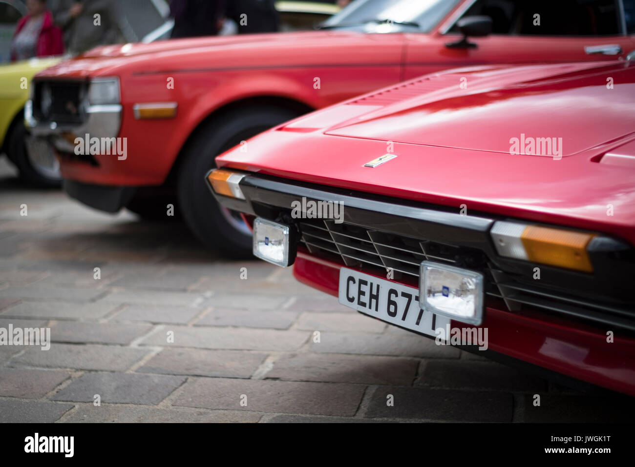 Beautiful Ferrari at the annual Bradford Classic Car show, taken in August 2017 Stock Photo