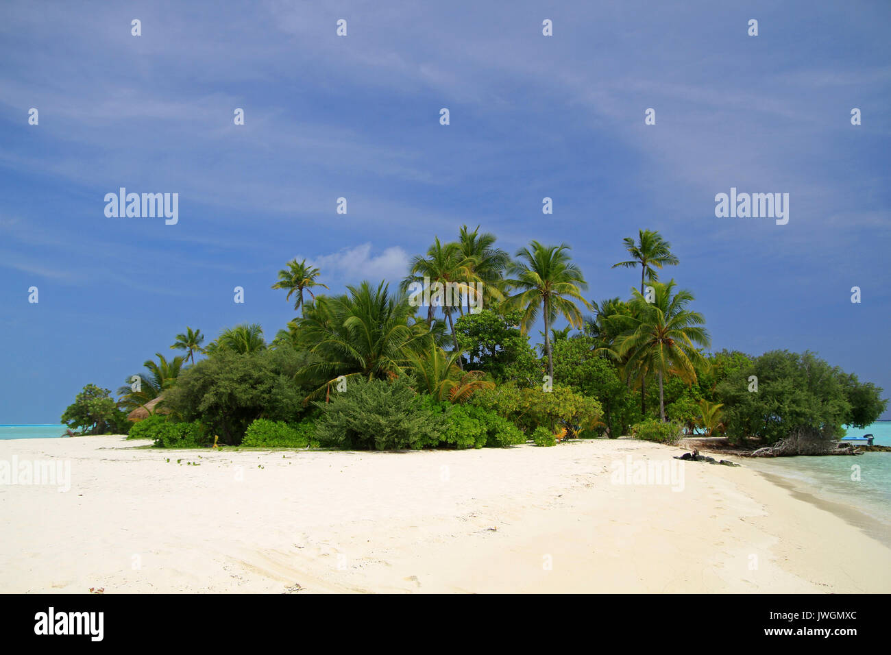 Maldivian Island, Ari Atol, Maldives Stock Photo