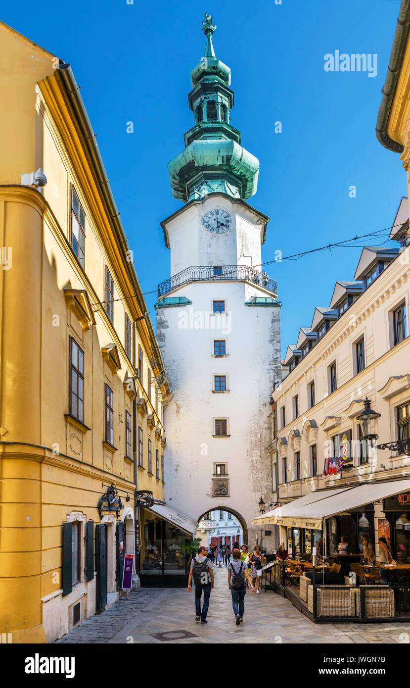 St Michael's Gate, Bratislava, Slovakia Stock Photo
