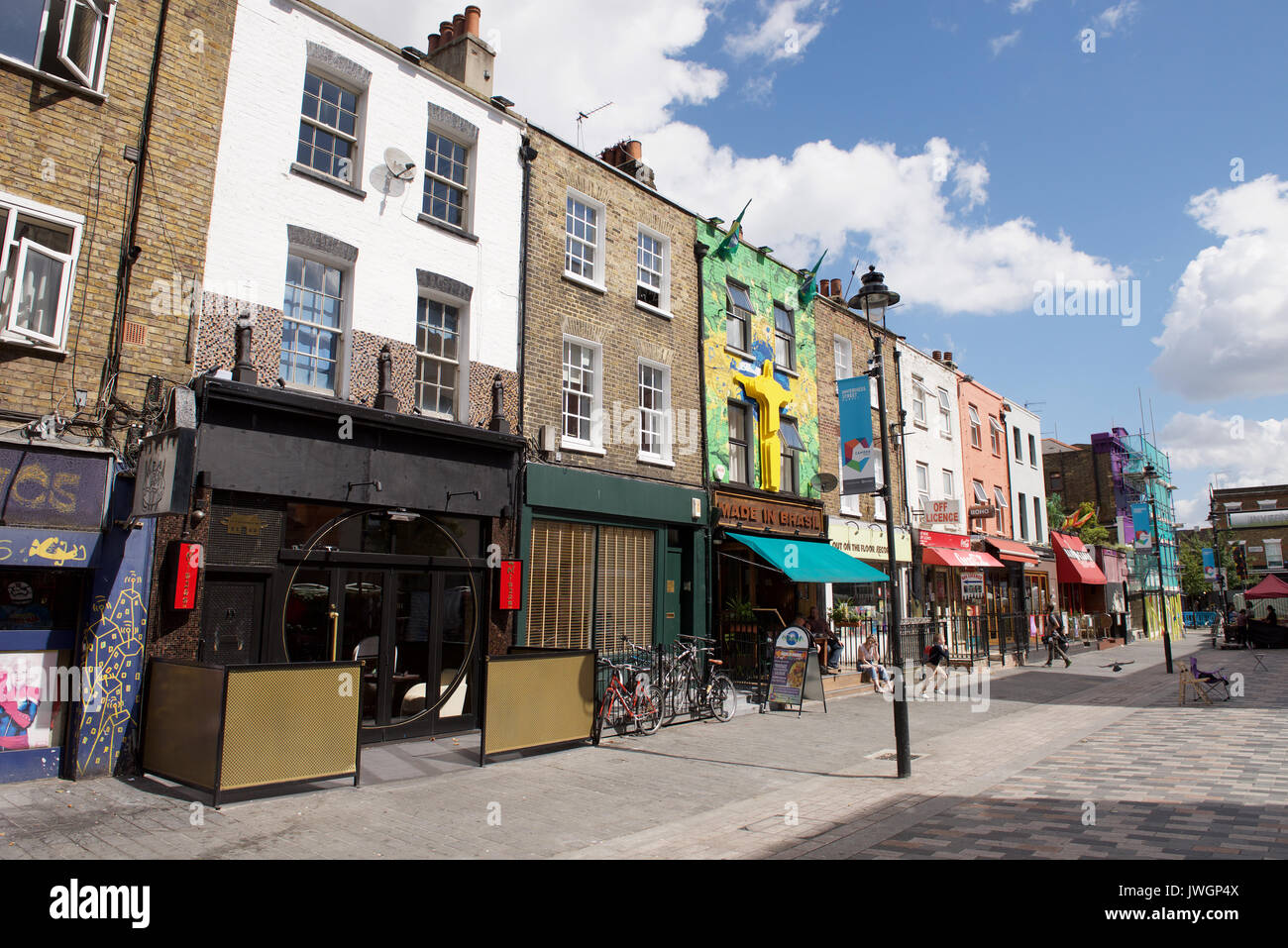 Shops in Inverness Street, Camden, London Stock Photo