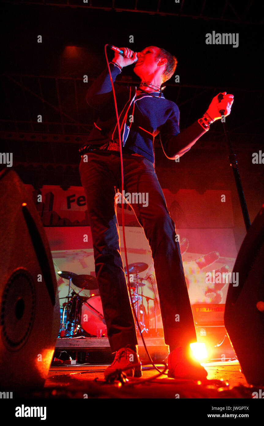 Todd Fink Faint performing 2007 Neighborhood Music Festival LA Coliseum Los Angeles,CA Stock Photo