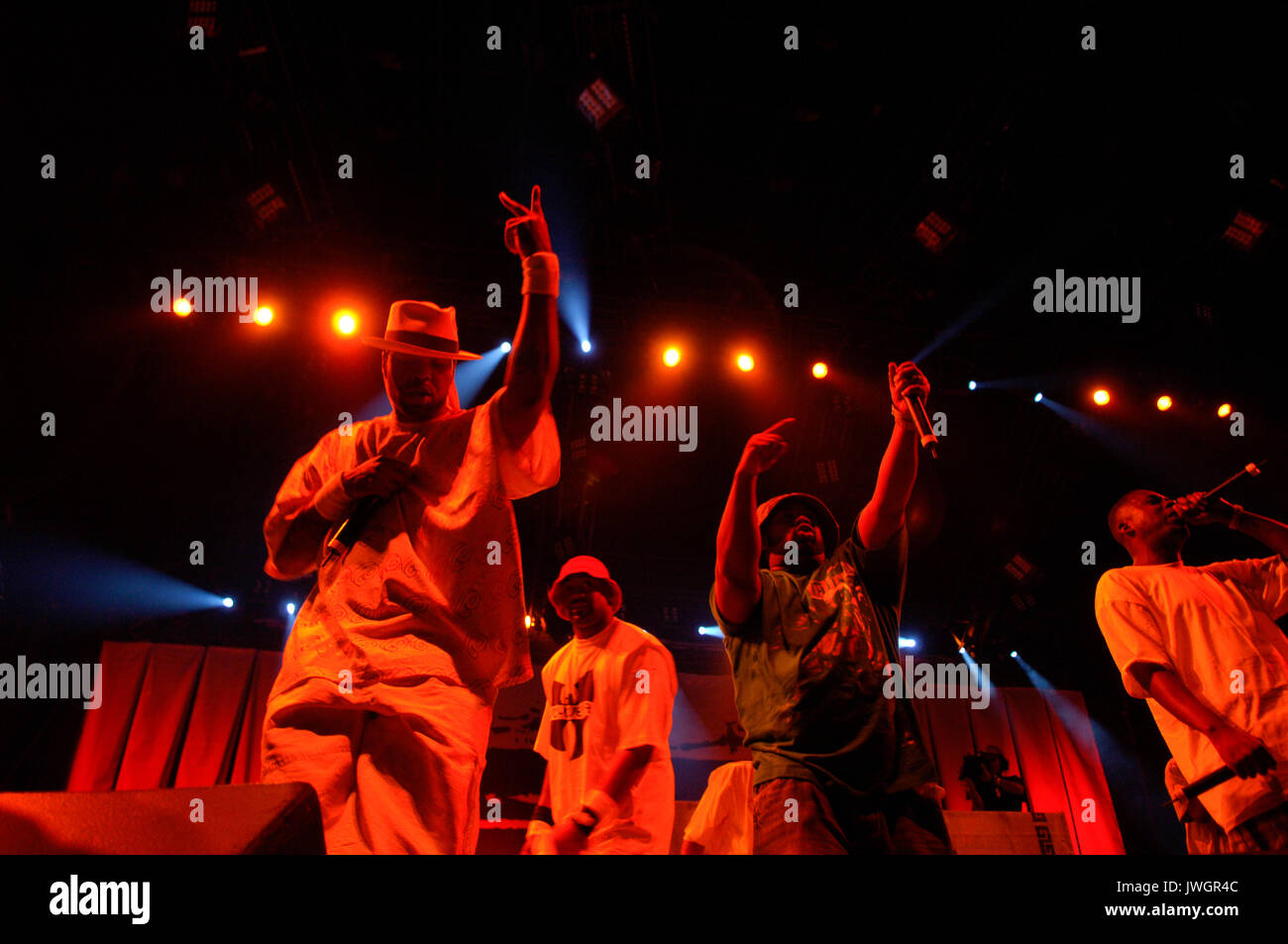 Wu-Tang Clan performs 2007 Rock Bells Festival San Bernardino,CA Stock ...