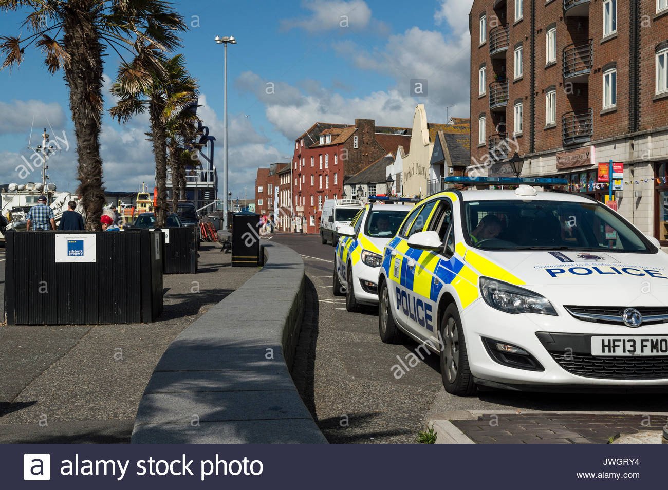 Police Vehicle Parked In Front Stock Photos Police Vehicle