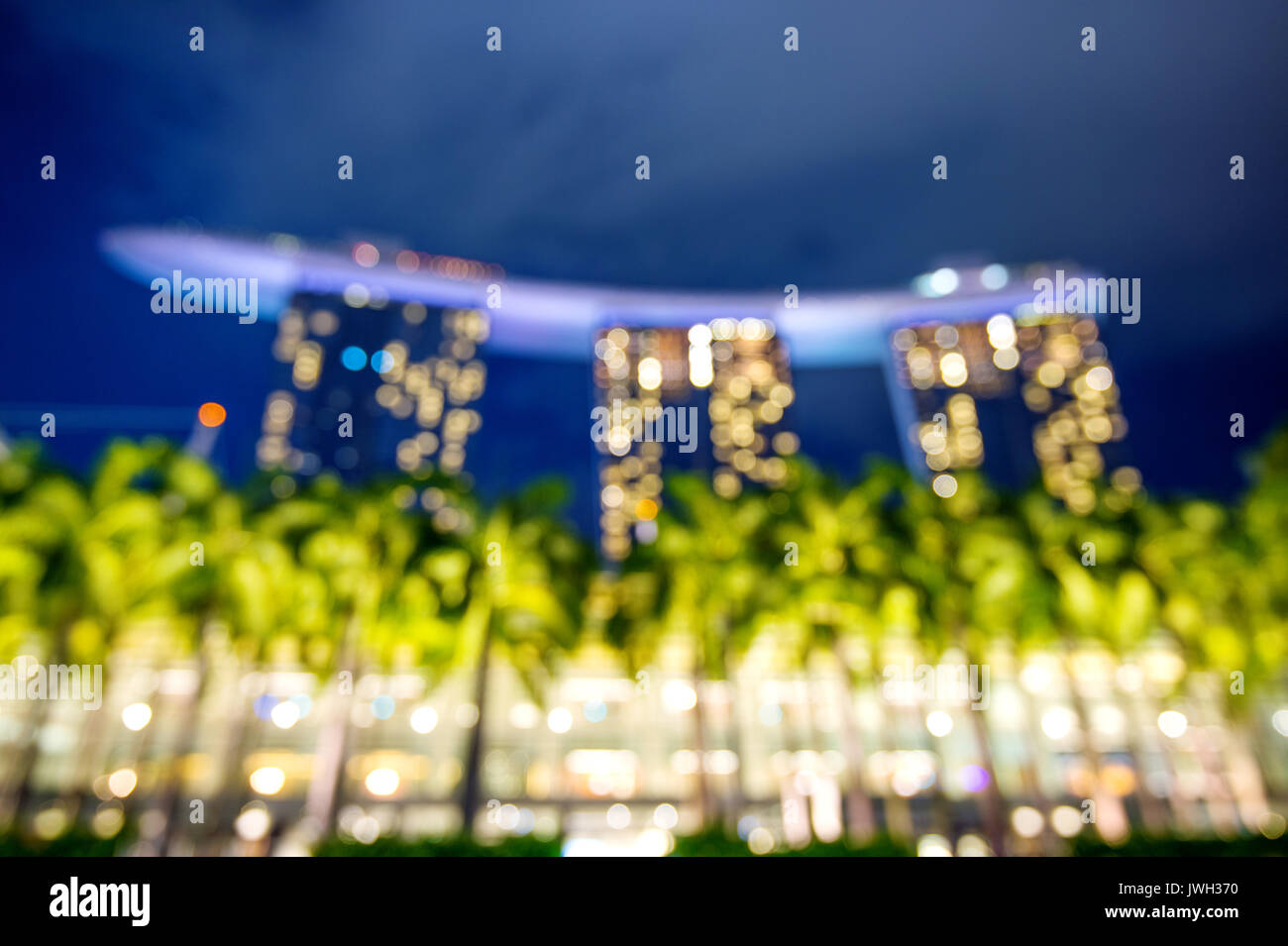 Abstract blurred lights city background. Bokeh background Stock Photo ...
