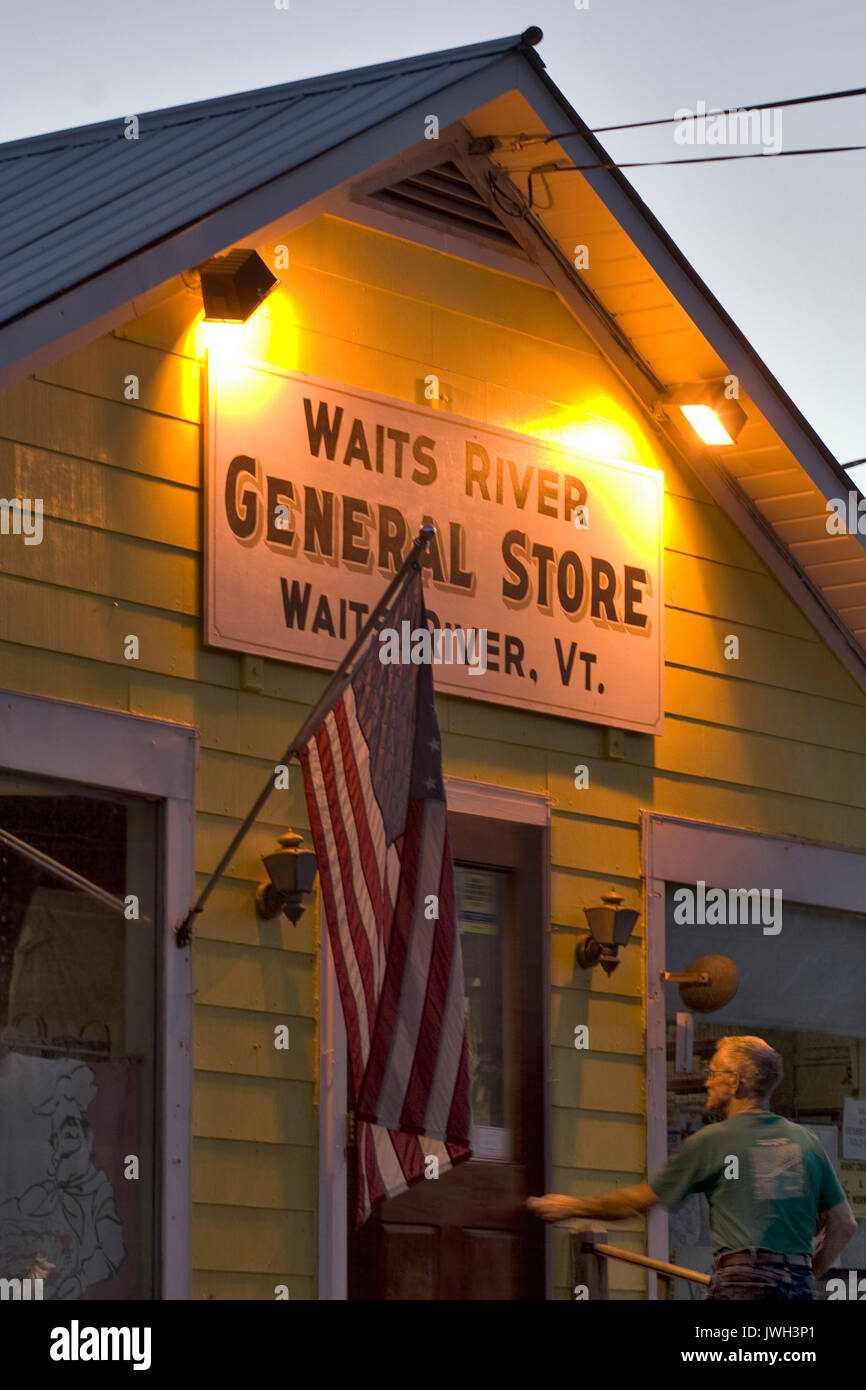 Waits River General Store. Stock Photo