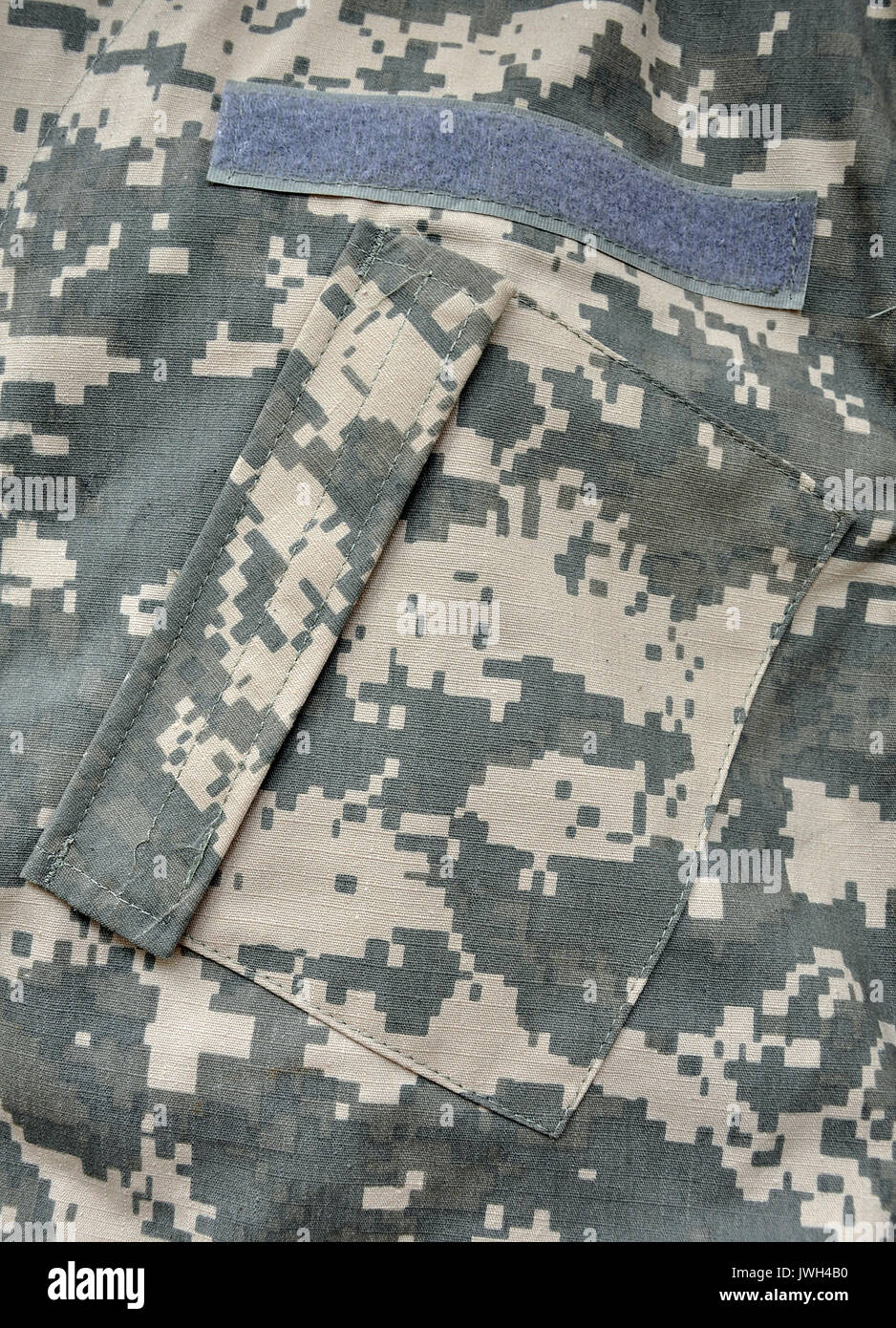 The Universal Camouflage Pattern (UCP), also referred to as ACUPAT (Army Combat Uniform PATtern) or Digital Camouflage ('digicam') is the military cam Stock Photo