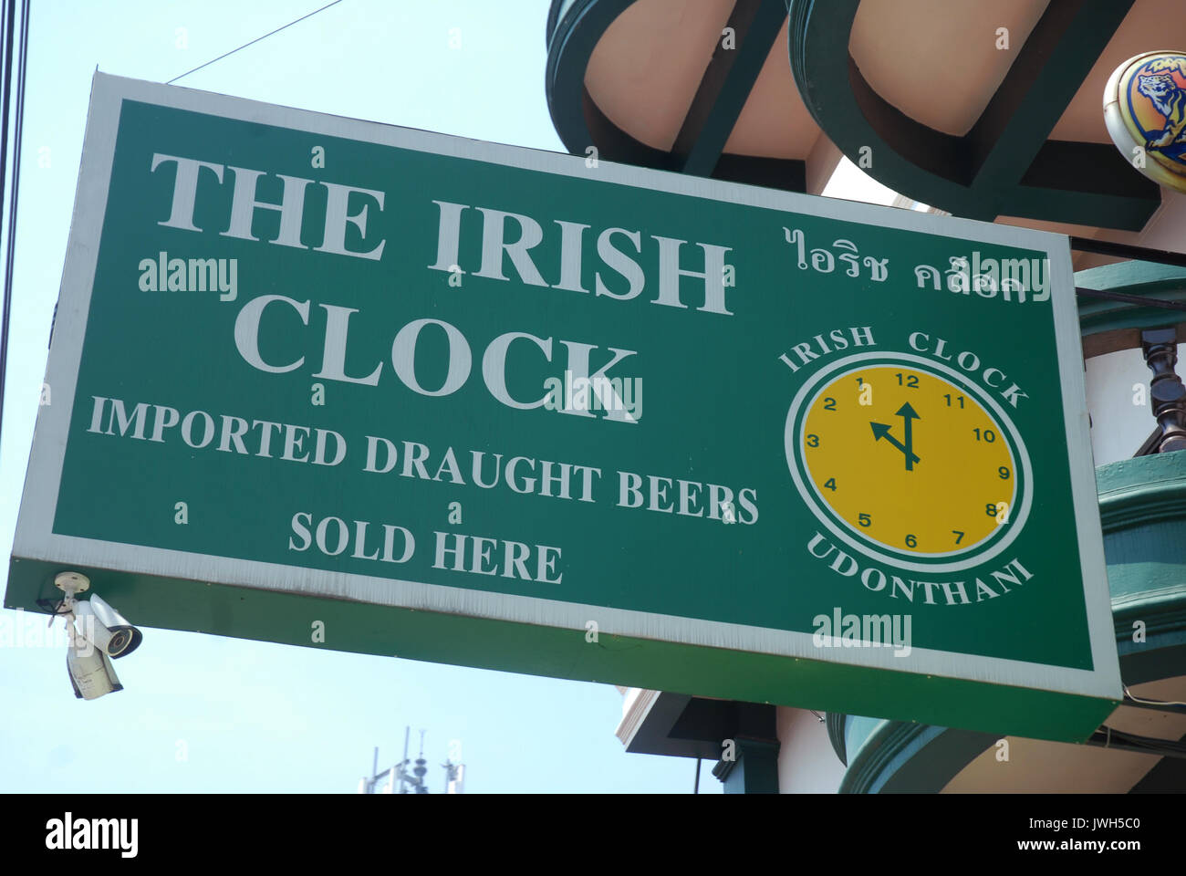 The Irish Clock Pub, Udon Thani, Thailand. Stock Photo