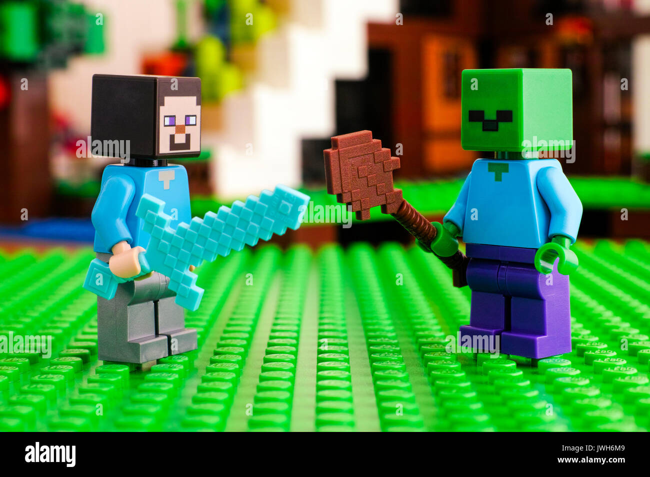 Lego minecraft hi-res stock photography and images - Alamy