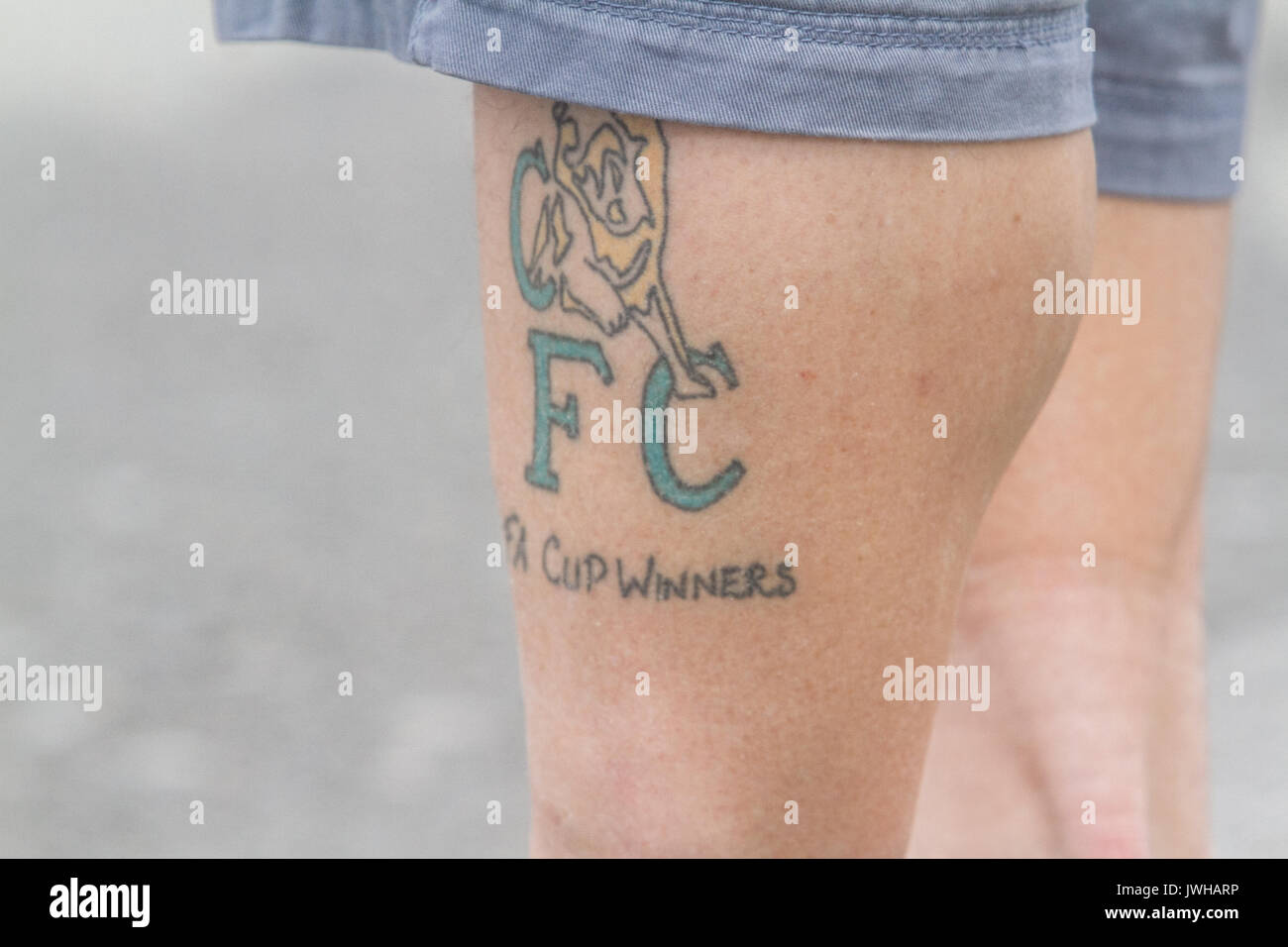 Tattooed football fan hi-res stock photography and images - Alamy