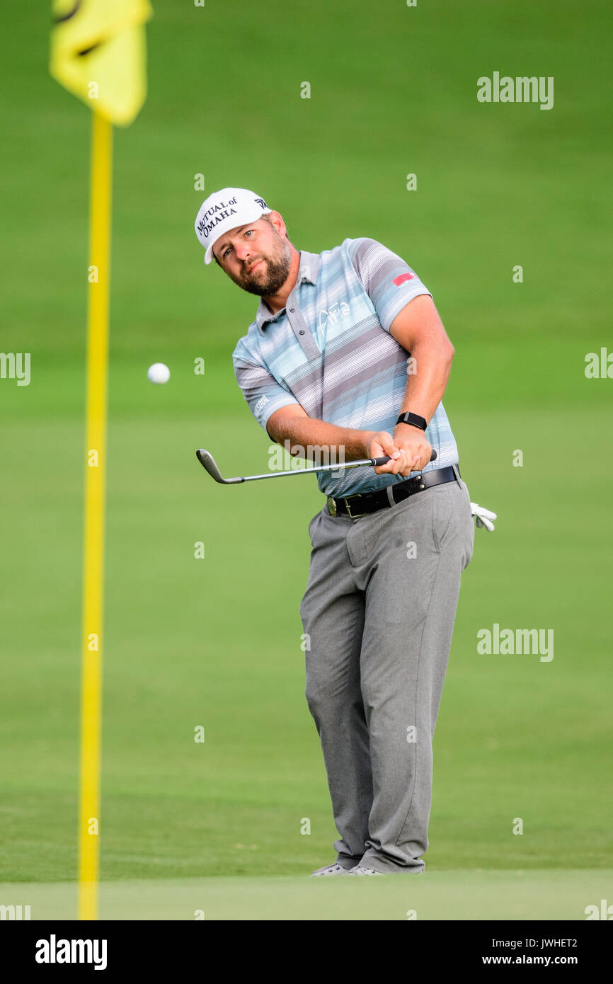 Golfer Ryan Moore during the PGA Championship on Saturday August 12