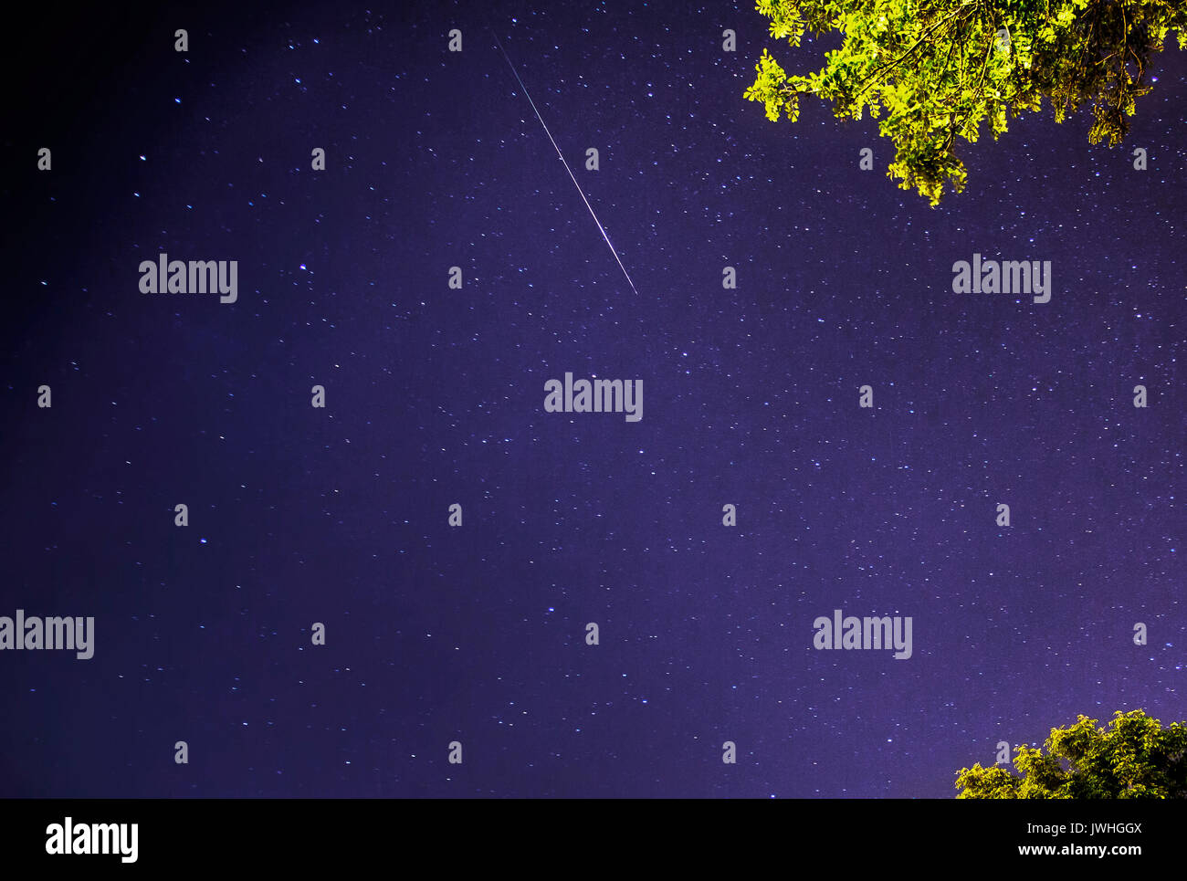 Normanton, West Yorkshire, UK. 13th August, 2017. Perseid Meteor Shower