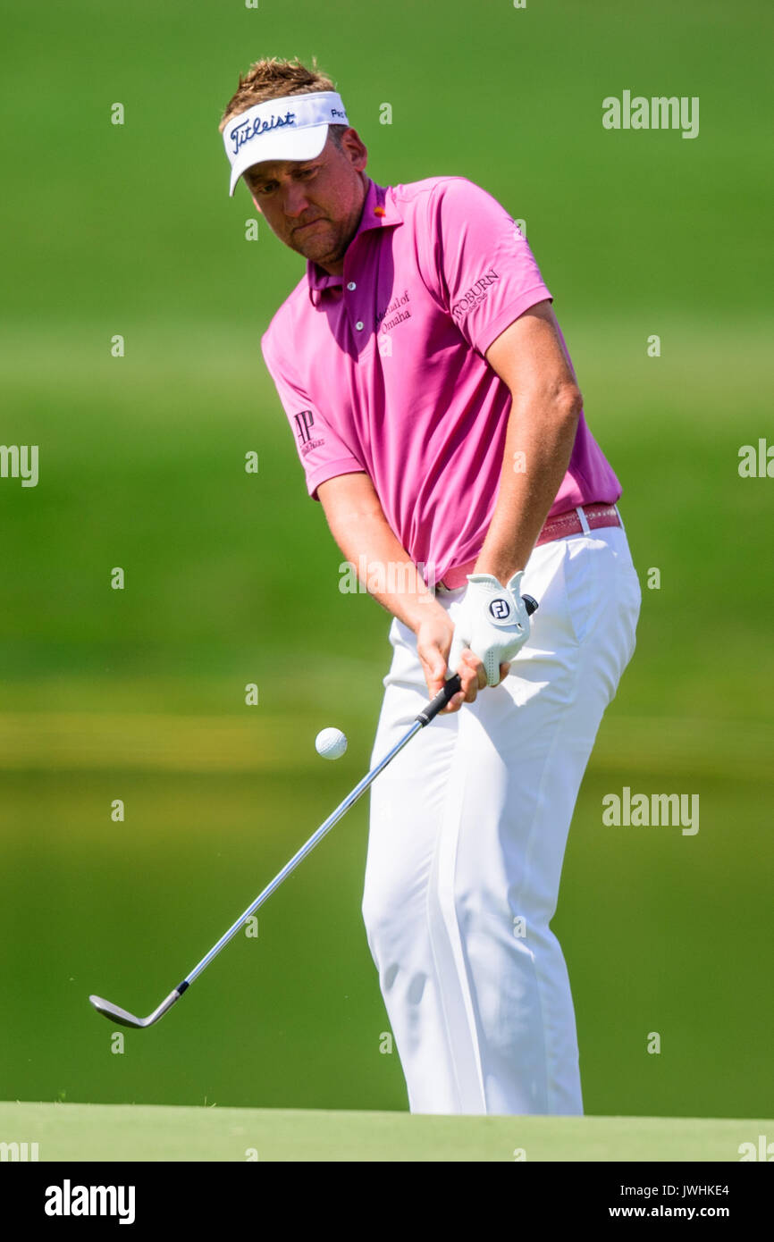 Golfer Ian Poulter during the PGA Championship on Saturday August 12, 2017 at Quail Hollow in Charlotte, NC. Jacob Kupferman/CSM Stock Photo