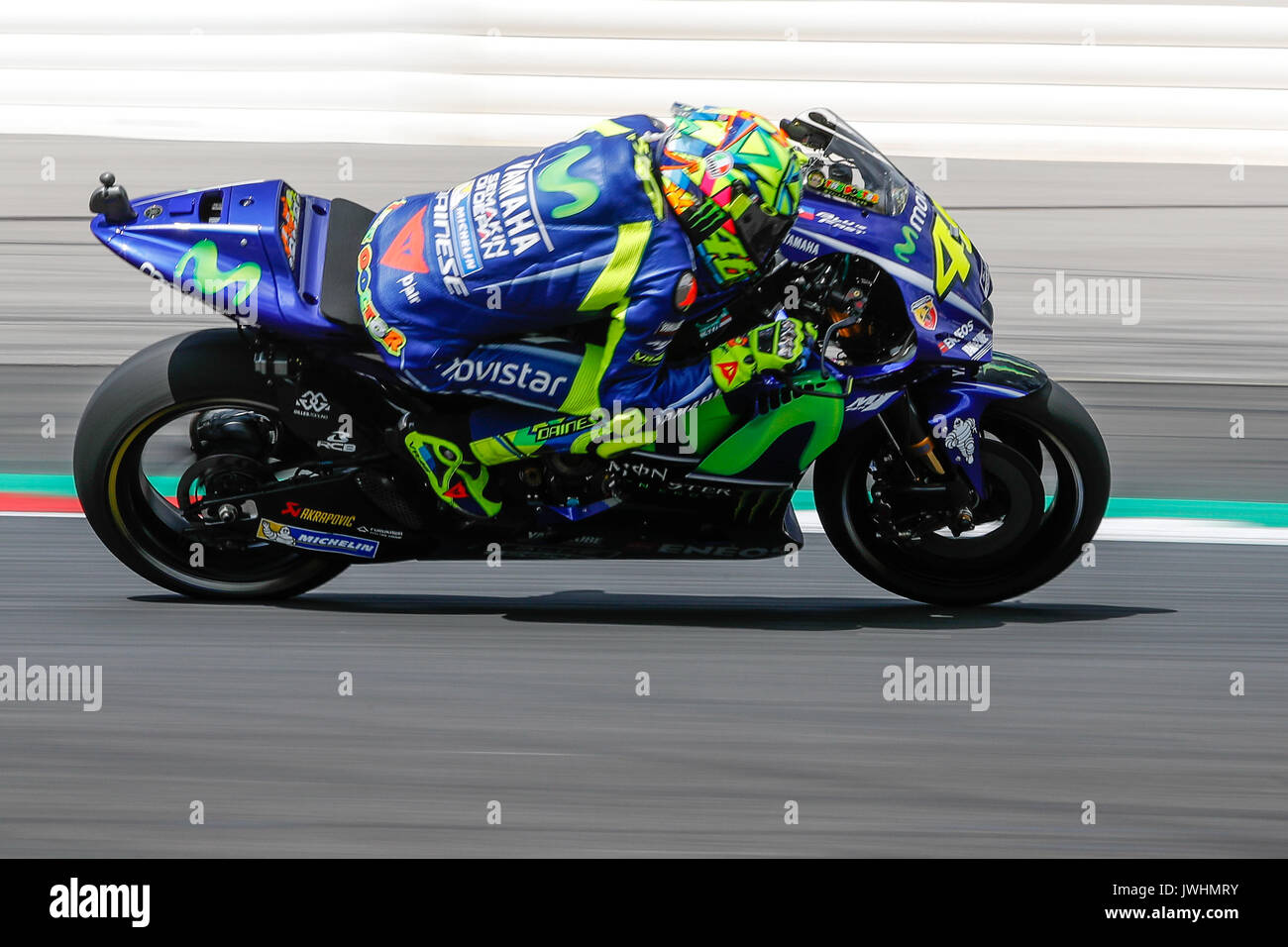 Spielberg, Austria. 13th Aug, 2017.  46 Valentino ROSSI during MotoGP World Championship race at Red Bull Ring in Austria. Credit: Petr Toman/Alamy Live News Stock Photo