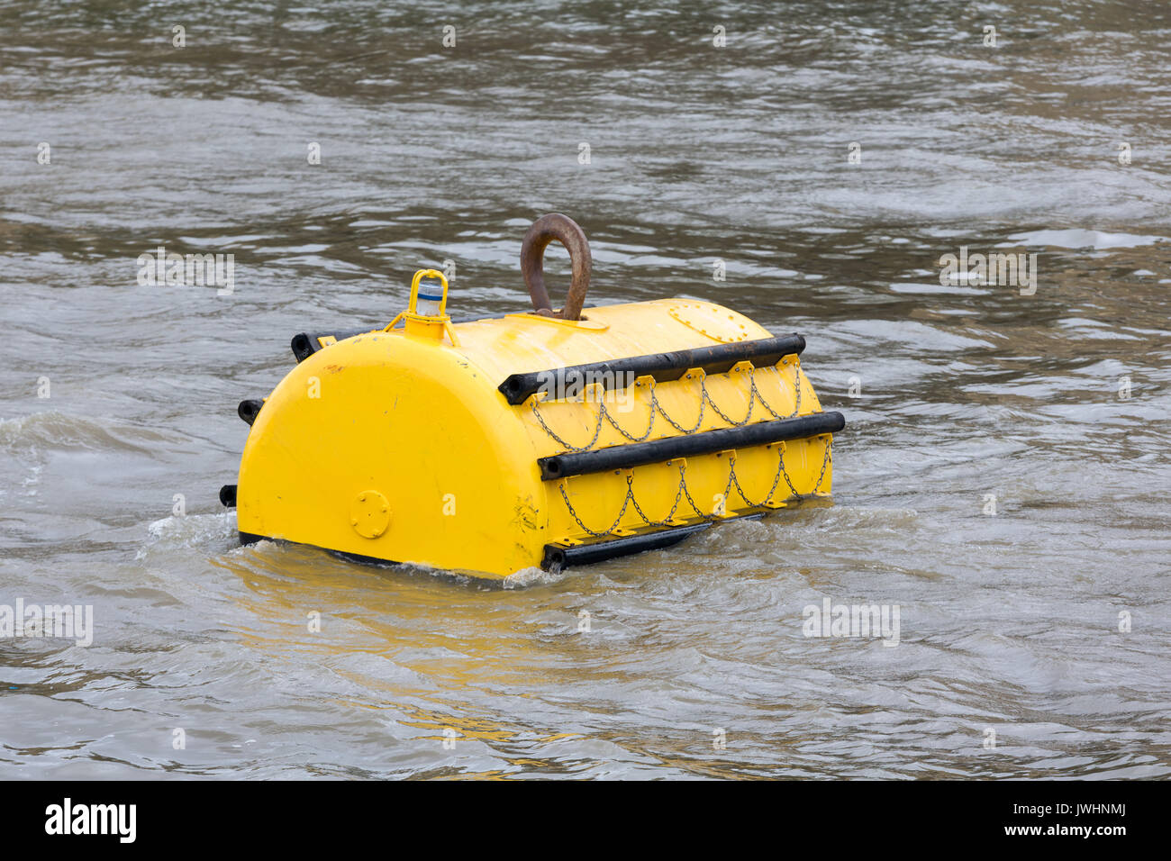 Mooring buoy in River Thames, London, England Stock Photo Alamy