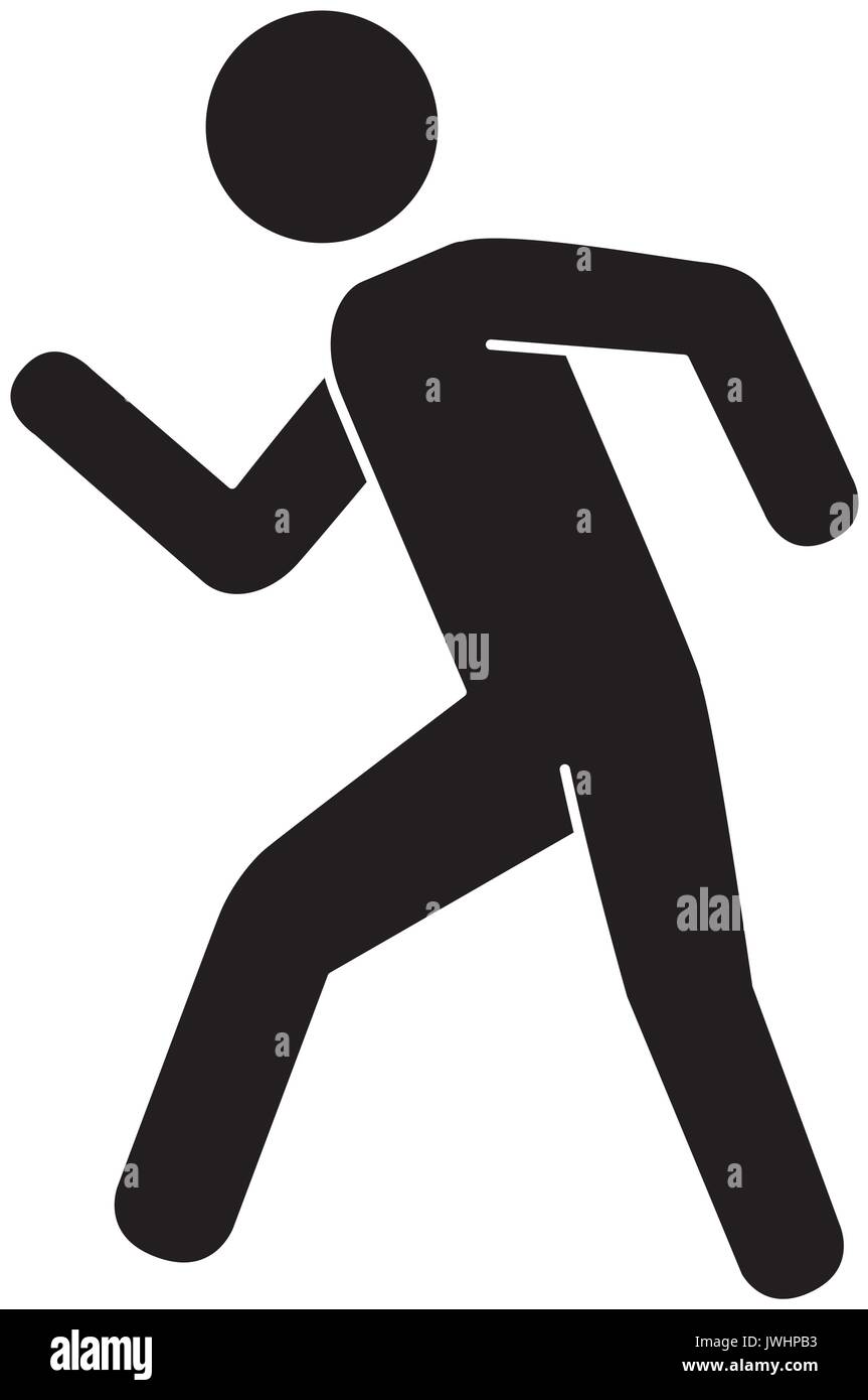 human figure silhouette icon vector illustration design Stock Vector