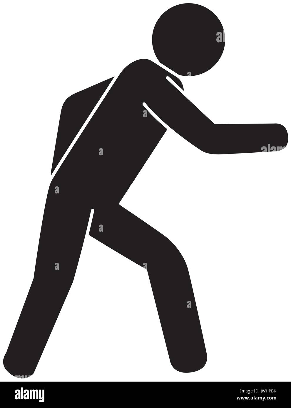 human figure silhouette icon vector illustration design Stock Vector