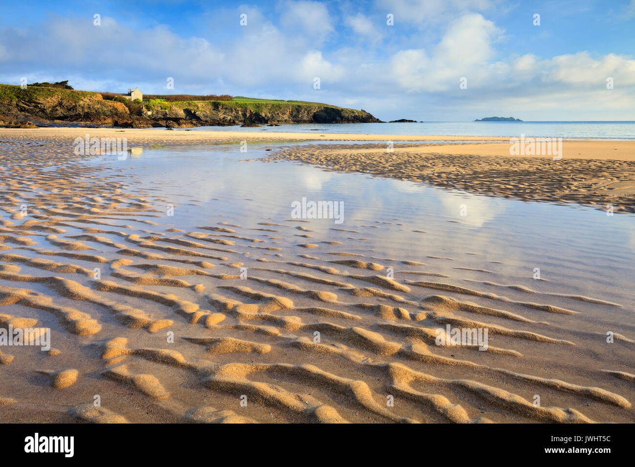 Harlyn Bay Beach near Padstow in Cornwall Stock Photo Alamy