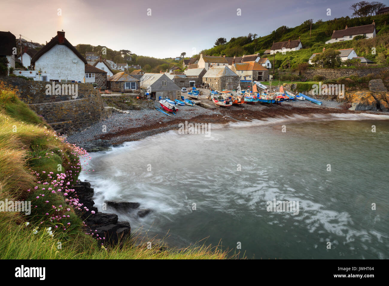 Cadgwith Cove in Cornwall Stock Photo Alamy