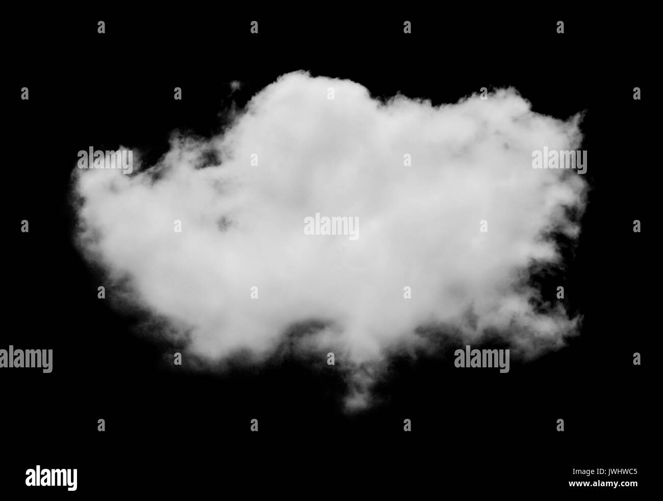 white cloud isolated on black background Stock Photo - Alamy