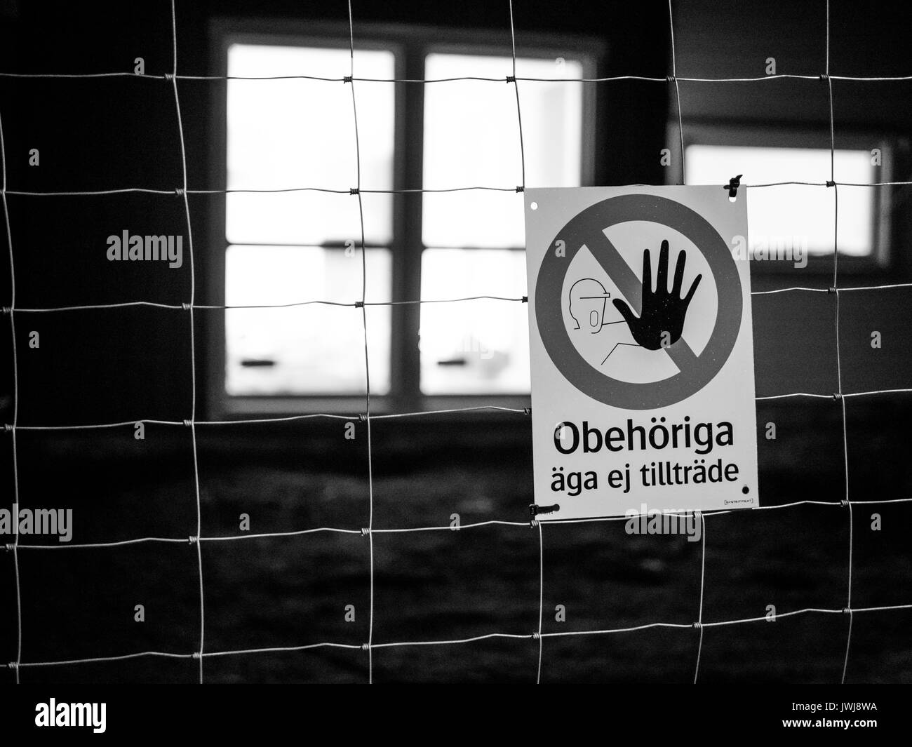 Swedish Keep Out Sign Stock Photo Alamy swedish-keep-out-sign-stock-photo-alamy