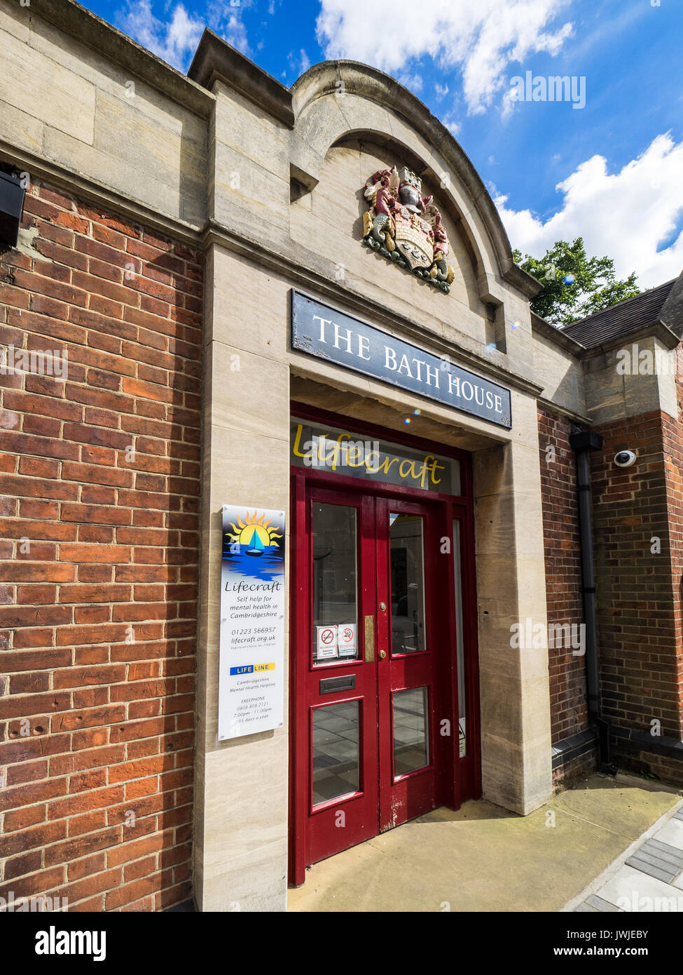 The old Bath House - Lifecraft charity in Cambridge UK supporting adults who have experience of mental health difficulties Stock Photo