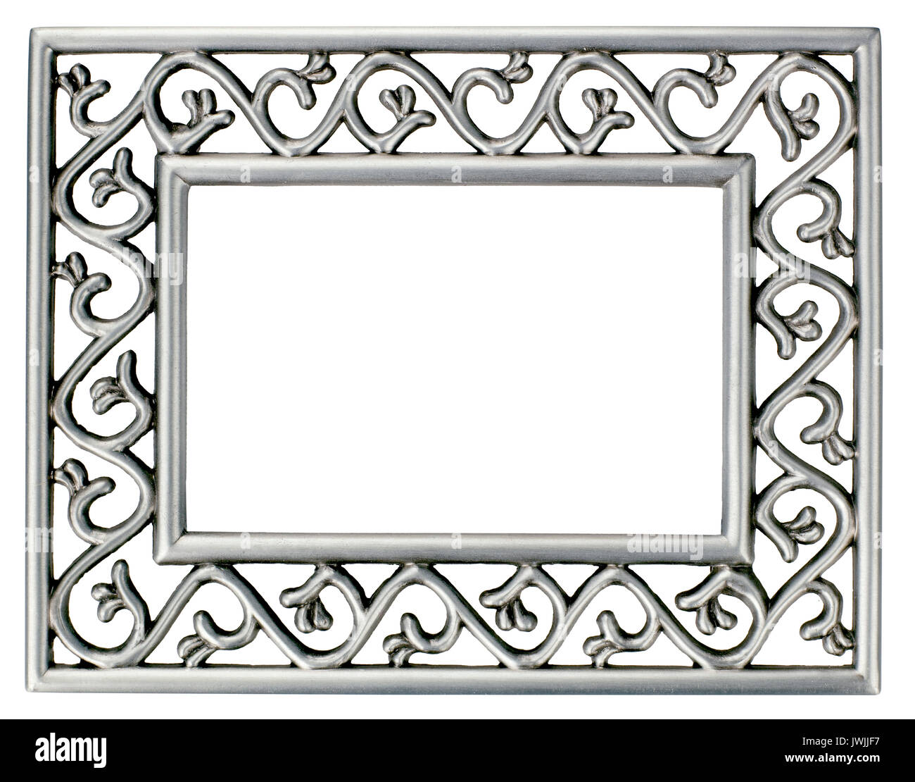 Metal Picture frame Stock Photo